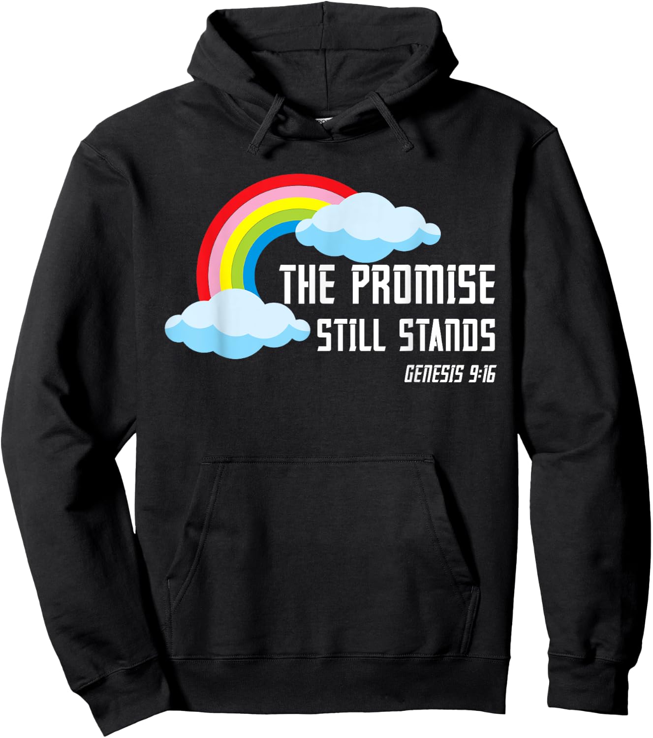 Genesis 9:16 Christian Bible Verse Hoodie - Hoodie | Black