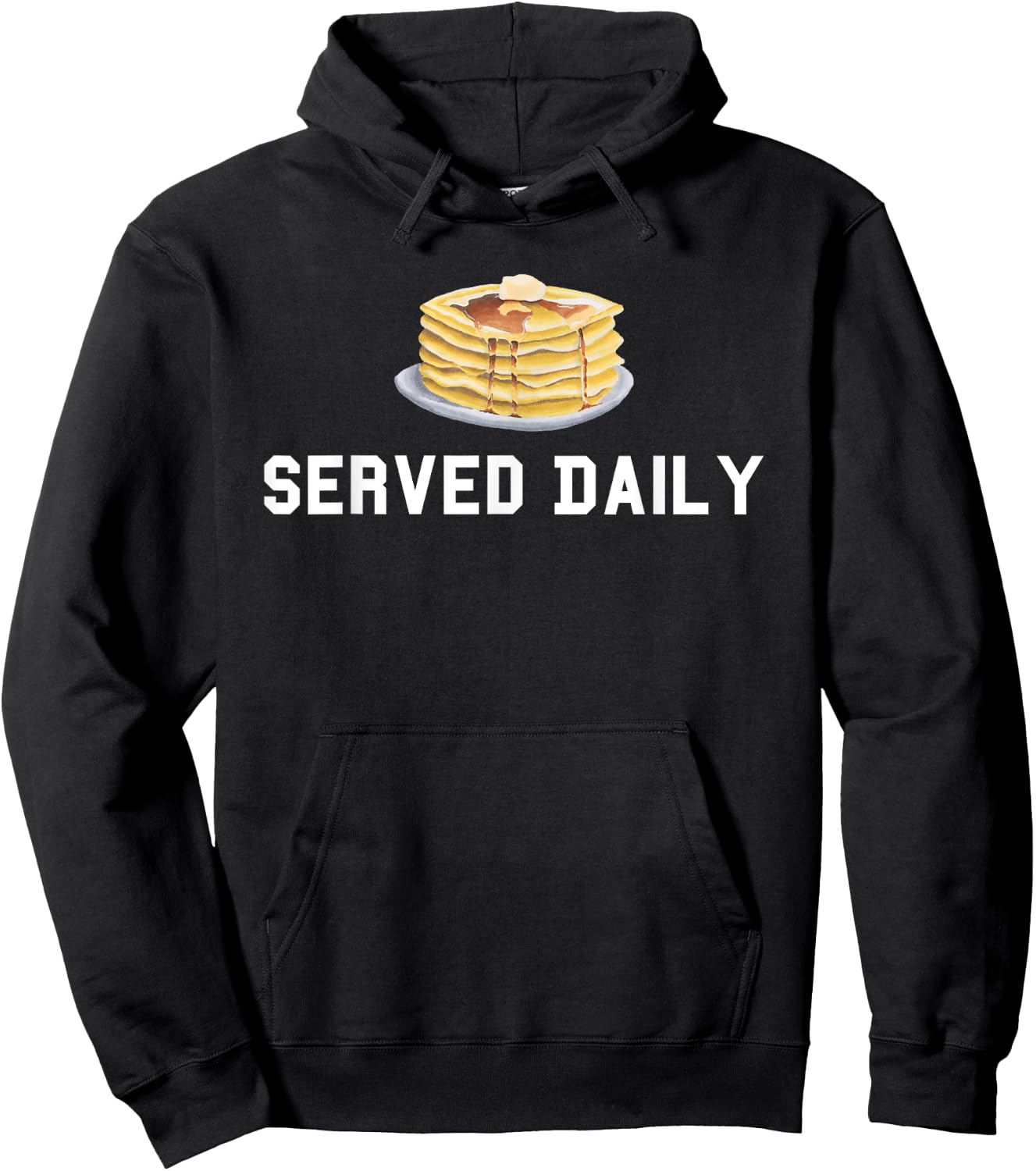 Pancakes Served Daily Offensive Lineman OL Football Hoodie - Hoodie | Black
