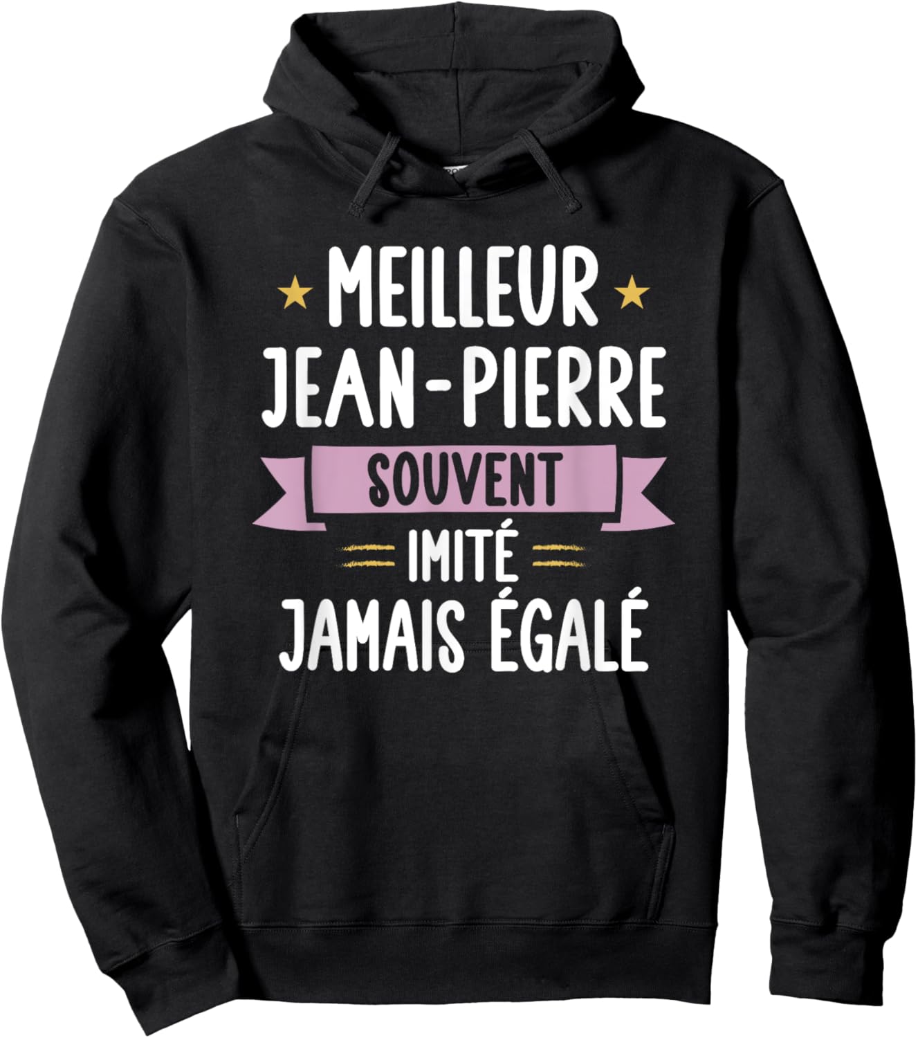 Unique Man Gift Humour Personalised Name Jean-Pierre , Black, S Hoodie - Hoodie | Black