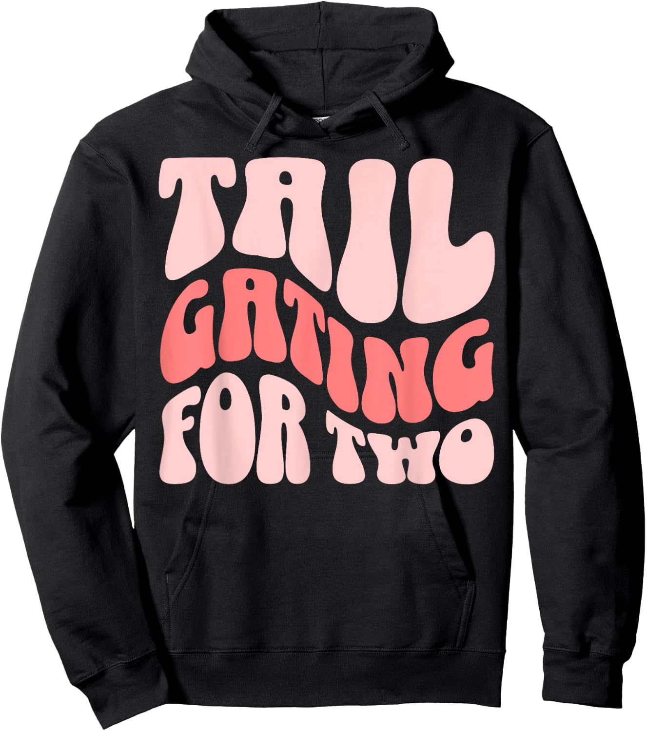 Football Pregnancy Announcement Tailgating For Two Hoodie - Hoodie | Black