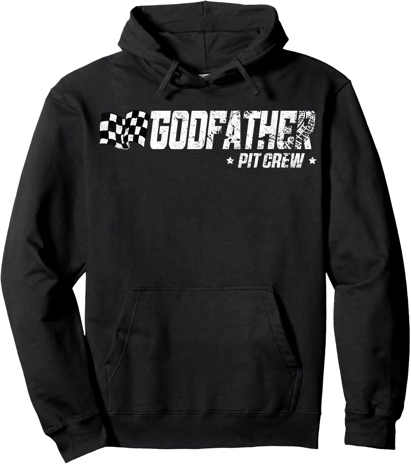 Godfather Pit Crew Race Car Birthday Family Racing Hoodie - Hoodie | Black