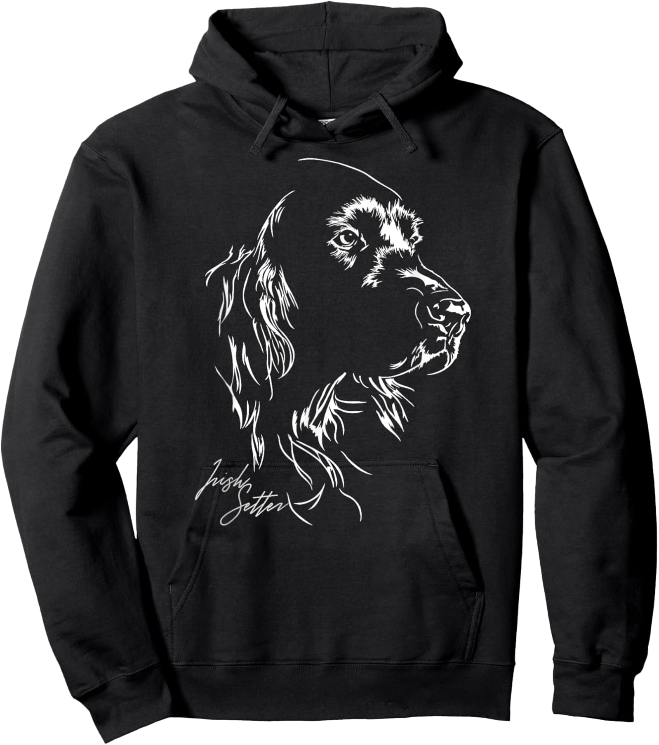 Irish Setter dog hund Shirt gift breed Men Women Hoodie - Hoodie | Black