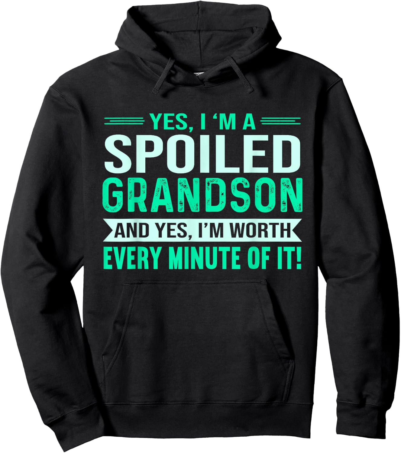 Favorite Spoiled Grandson Birthday Hoodie - Hoodie | Black