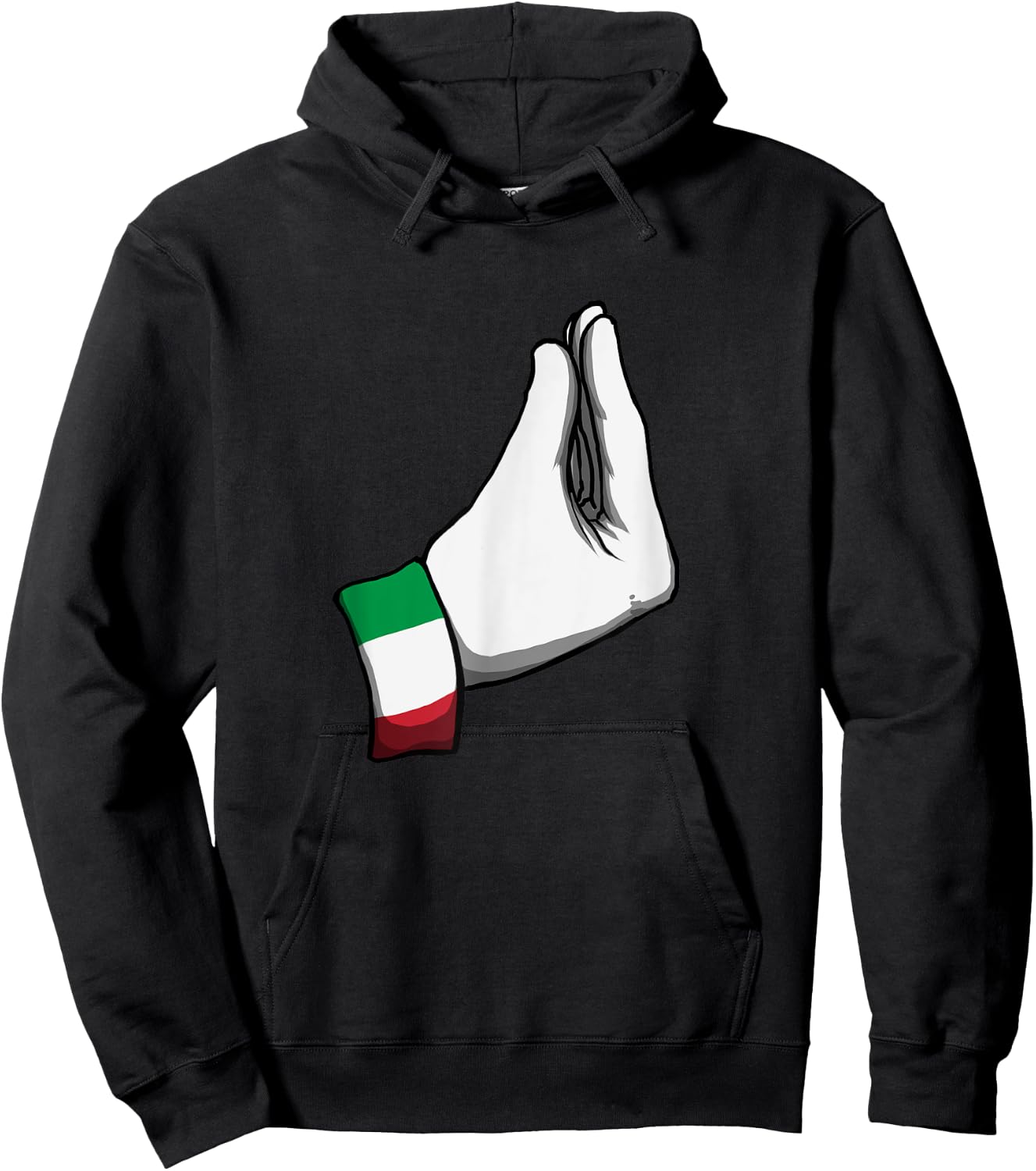 Italian Hand Gesture Italy Italiano Humour Family , Black, S Hoodie - Hoodie | Black