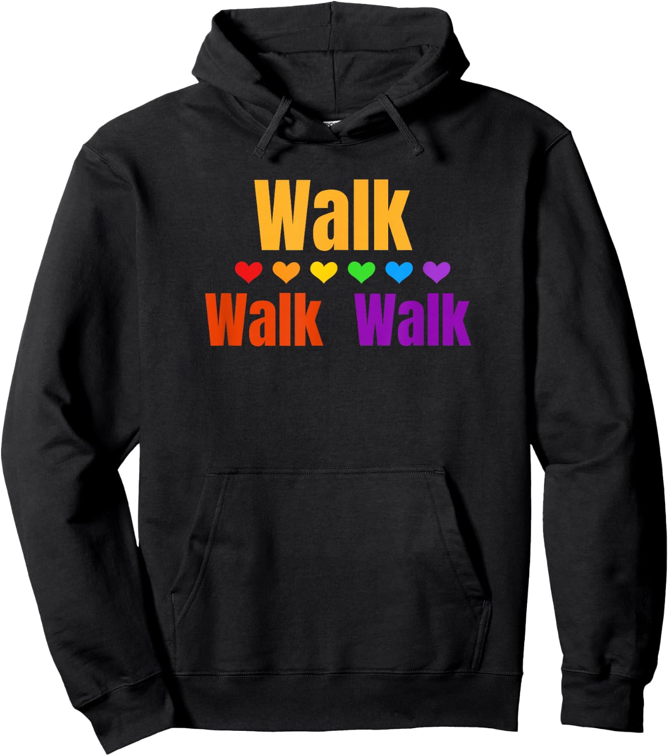 Heart Walk Indoor Walking Outdoor Walk at Home Pounds Off Small Hoodie - Hoodie | Black