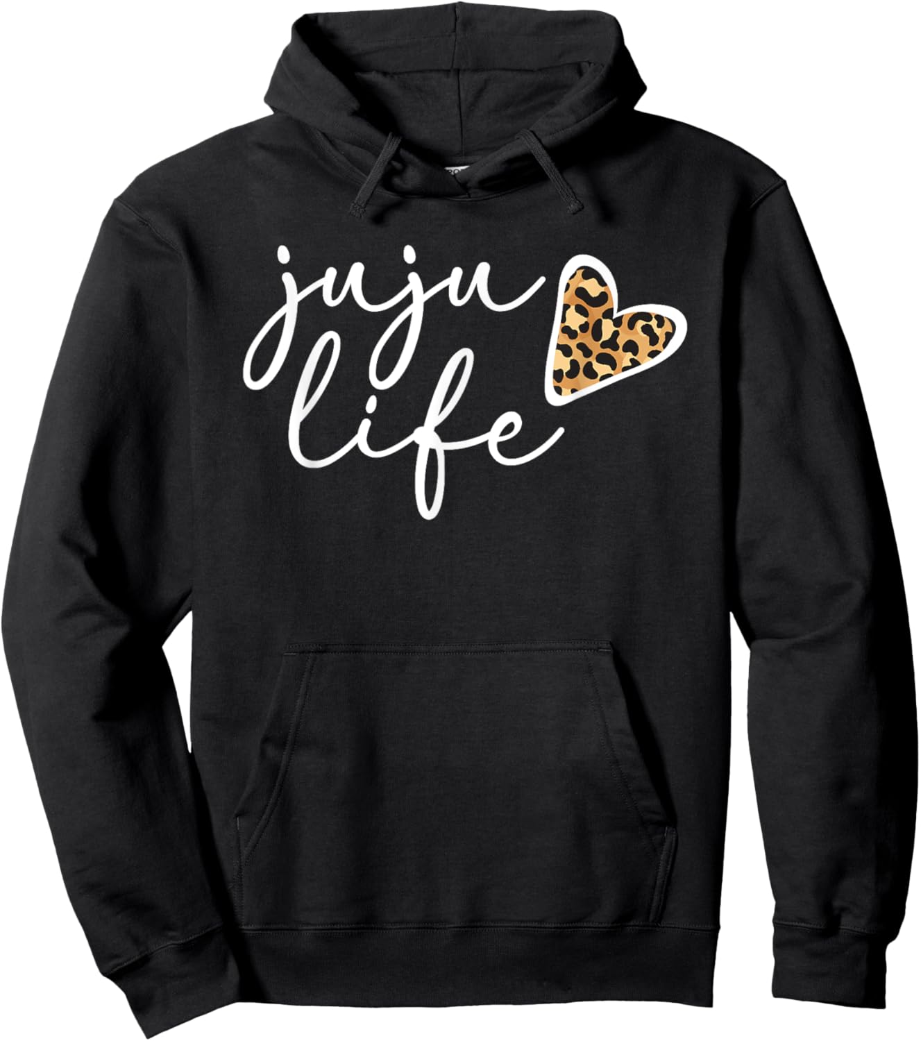 Juju Life Juju Grandma Heart Juju Grandmother Hoodie - Hoodie | Black