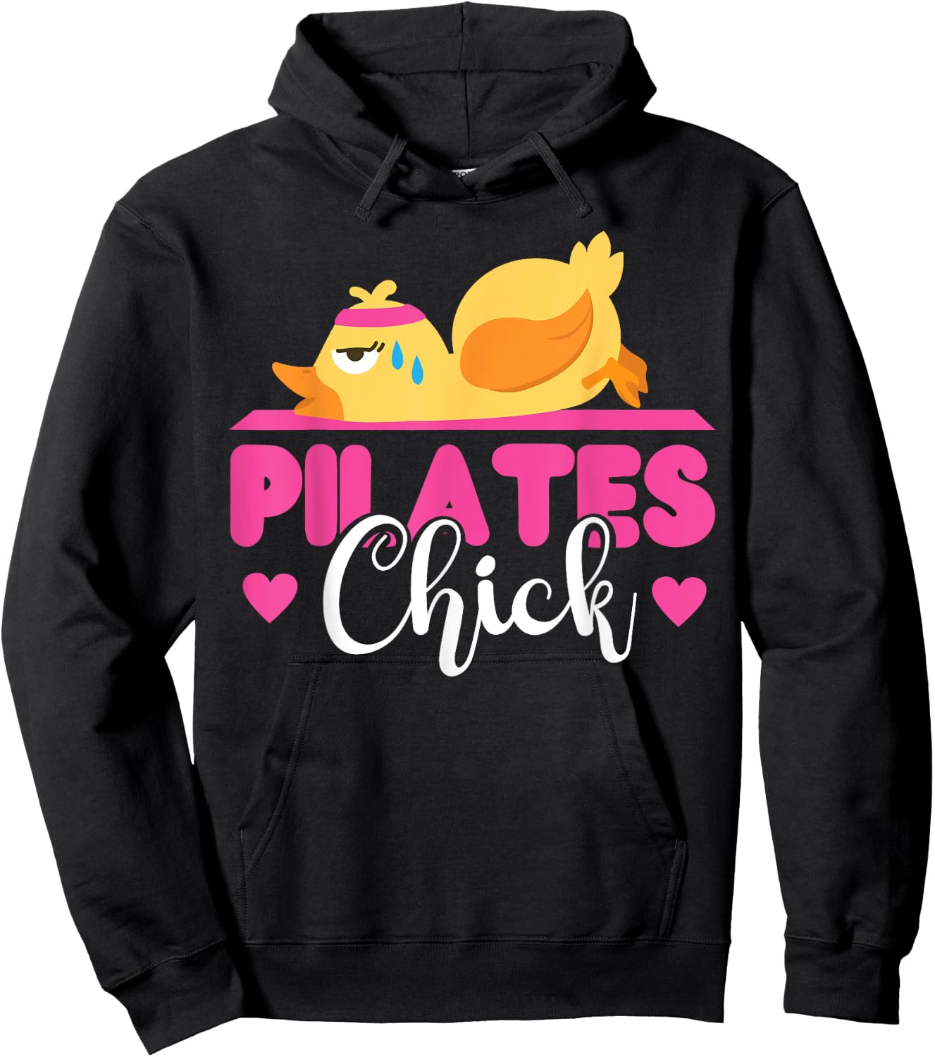 Pilates Instructor Teacher Chicken Girl Pilates Chick Hoodie - Hoodie | Black