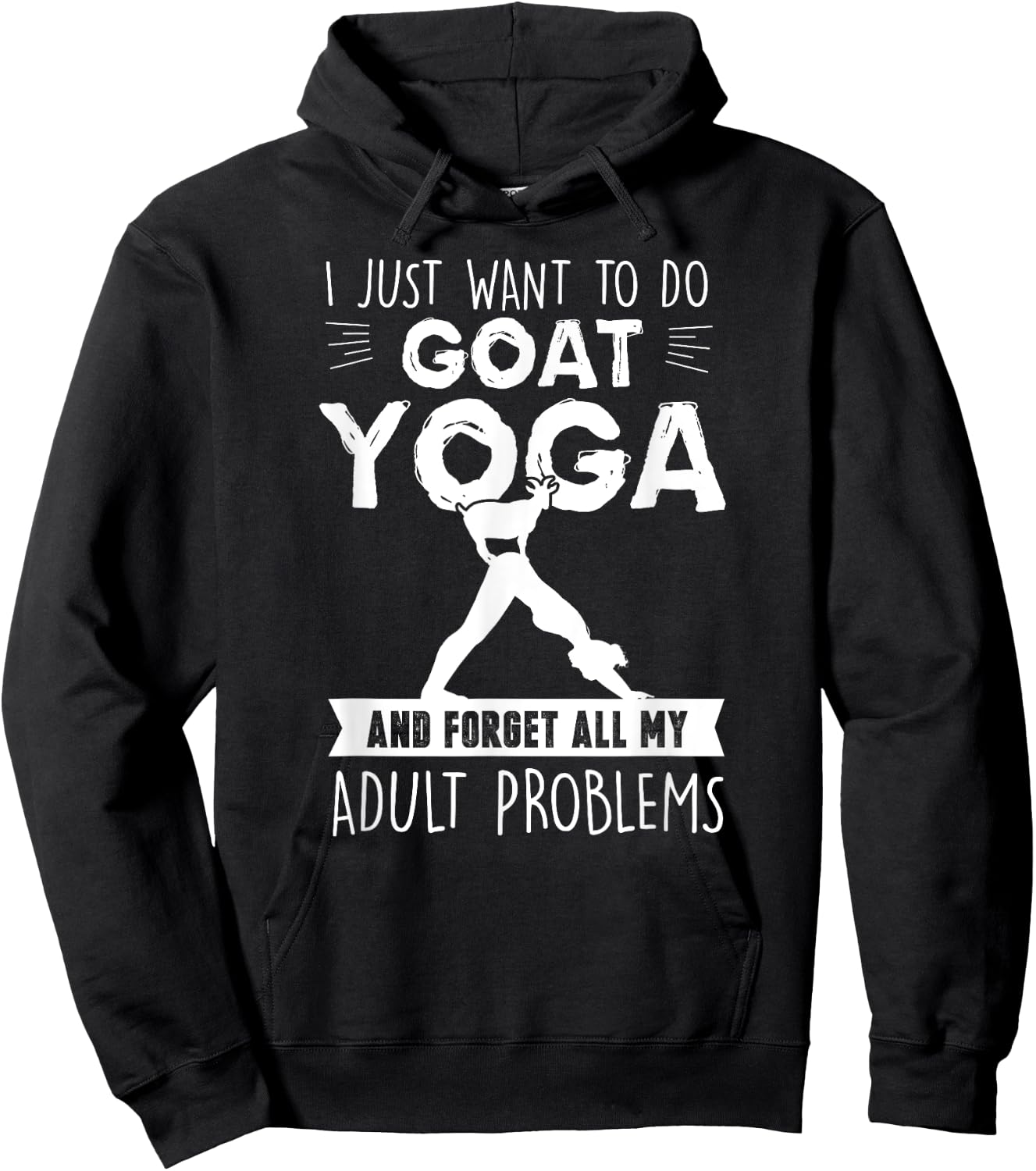 Funny Goat Yoga - Spiritual Cuteness Hoodie - Hoodie | Black