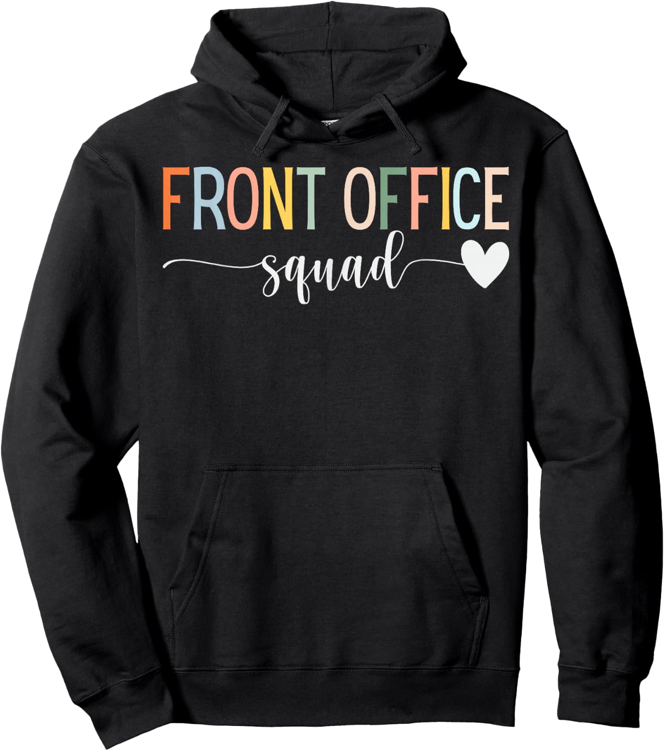 Front Office Squad Administrative Assistant School Secretary Hoodie - Hoodie | Black