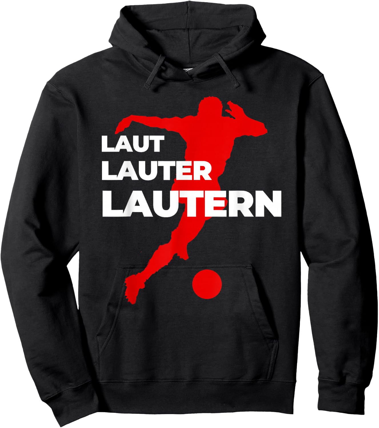 Football Lautern Verein Kaiserslautern Lautre Stadt Pfalz , black Hoodie - Hoodie | Black