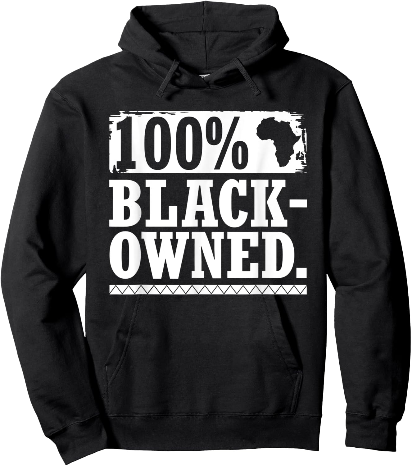 100 Percent Black-Owned Business Enthusiast African Pride Hoodie - Hoodie | Black