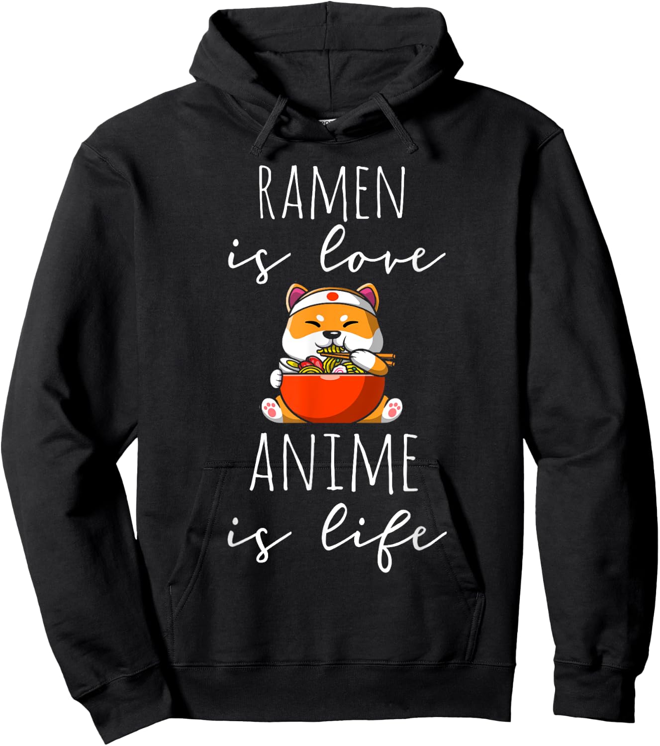 Ramen is Love Anime is Life Manga Lover Anime Merch Otaku Hoodie - Hoodie | Black
