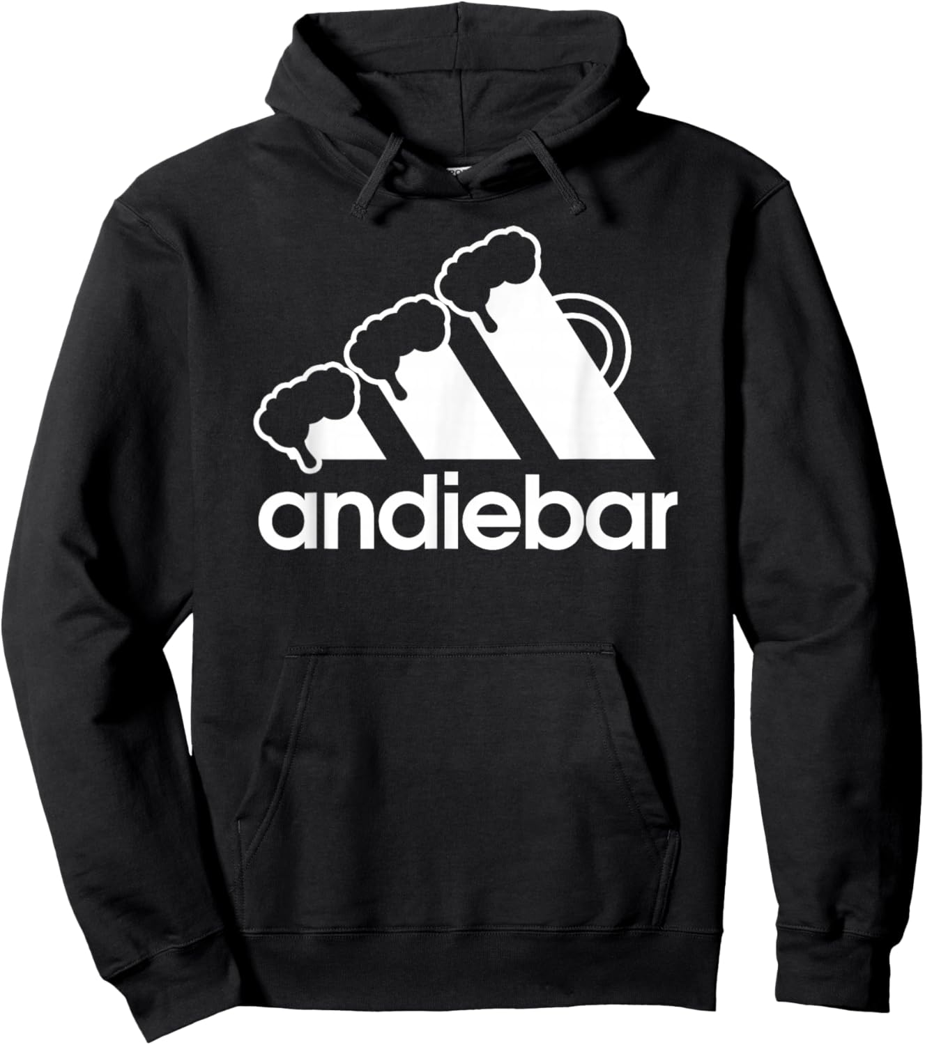 with German Text "An die Bar - Lecker Bierchen" [German Language], black Hoodie - Hoodie | Black