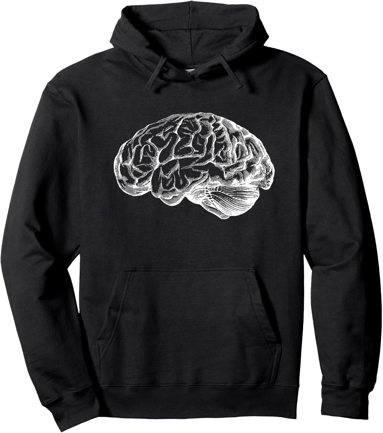 Brain Lover Print Graphic Design Neurology Gift Men Women Hoodie - Hoodie | Black