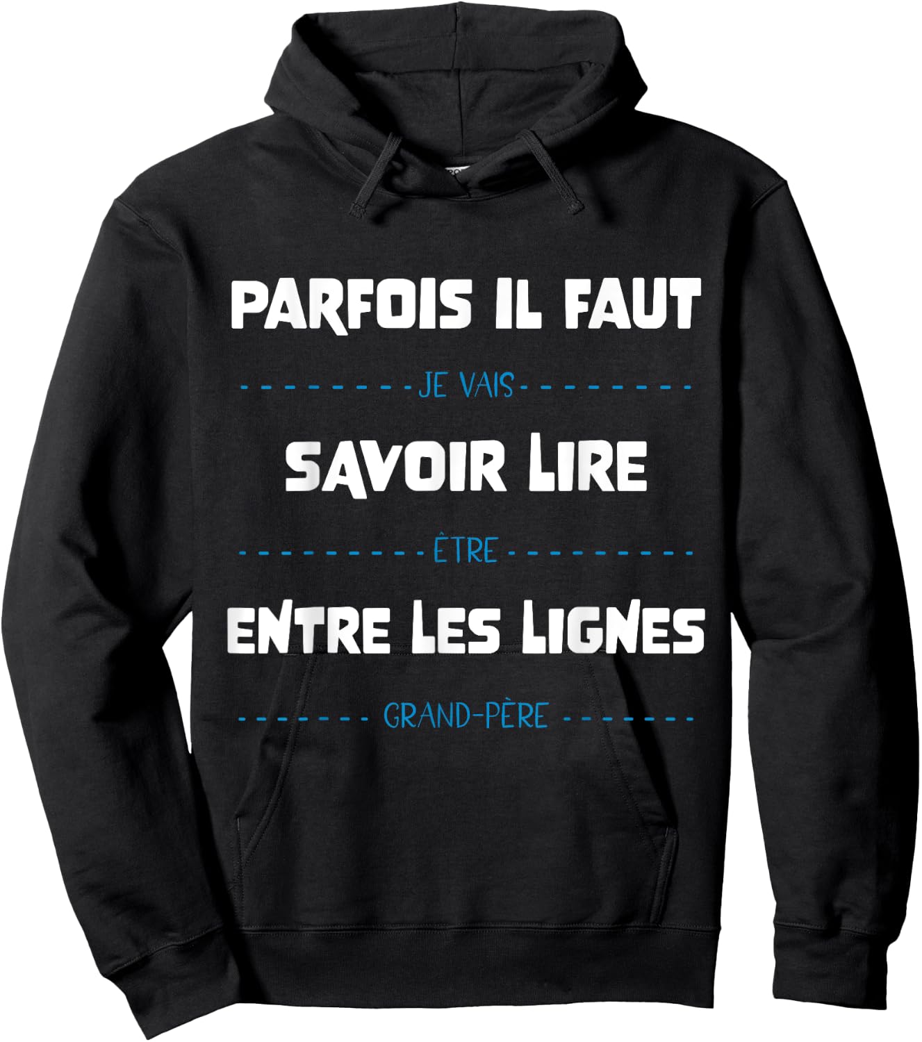 Futur Grand-Père Papy Annonce Grossesse Humour , Blue, S Hoodie - Hoodie | Black
