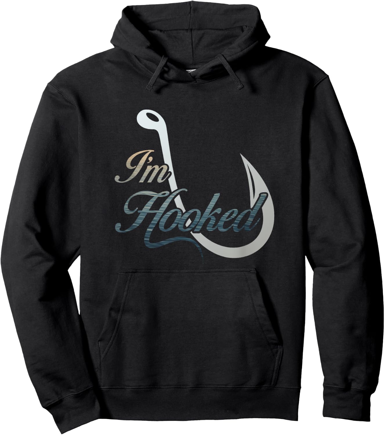 I'm Hooked Fishing for Fishermen Hoodie - Hoodie | Black