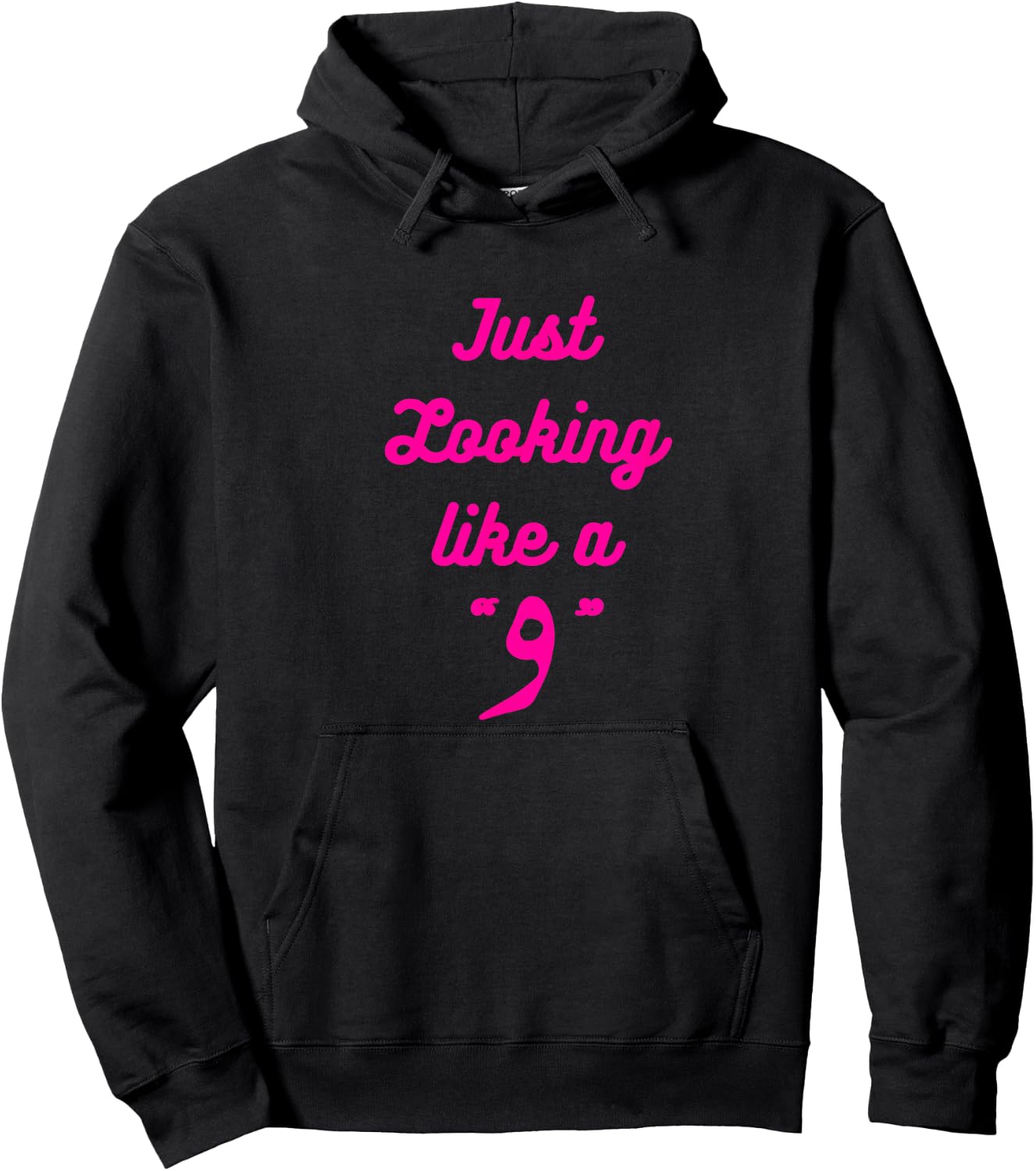 Just looking wow design Hoodie - Hoodie | Black