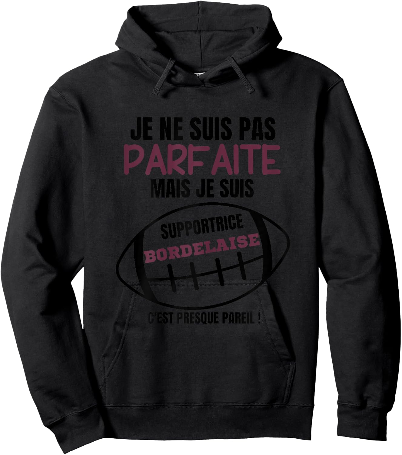 white, Female X-Small Hoodie - Hoodie | Black