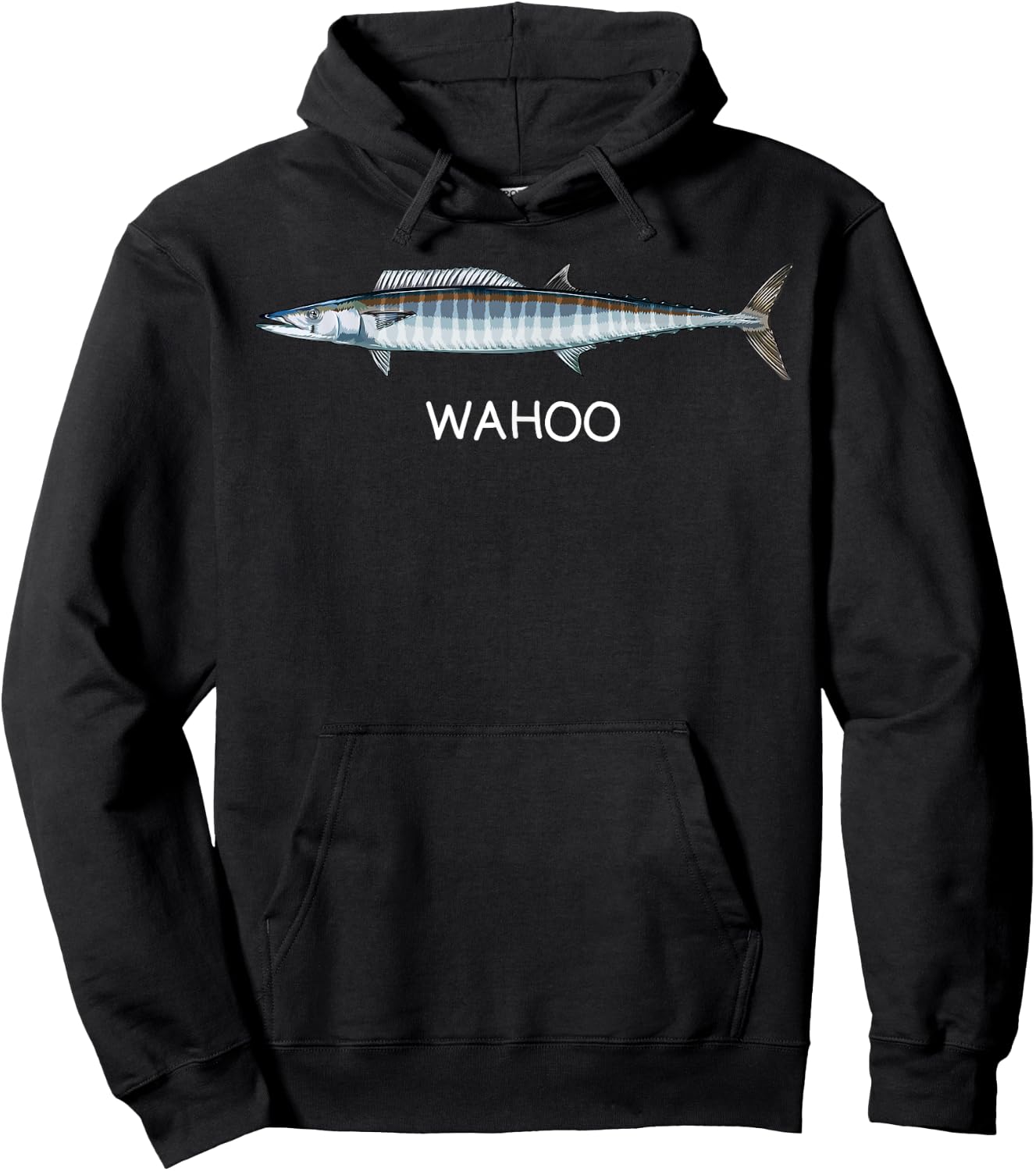 Wahoo Saltwater Game Fish Hoodie - Hoodie | Black