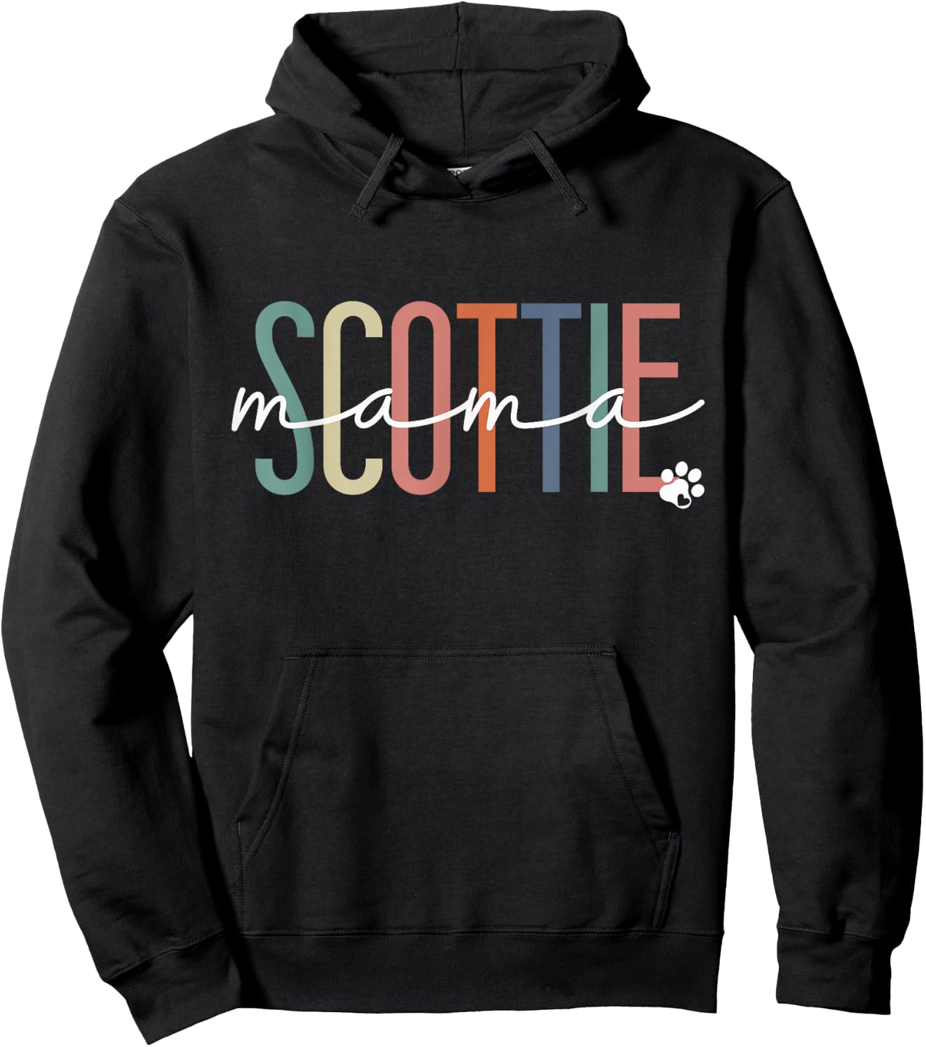 Scottie Mama Scottish Terrier Dog Mom Mother's Day Hoodie - Hoodie | Black