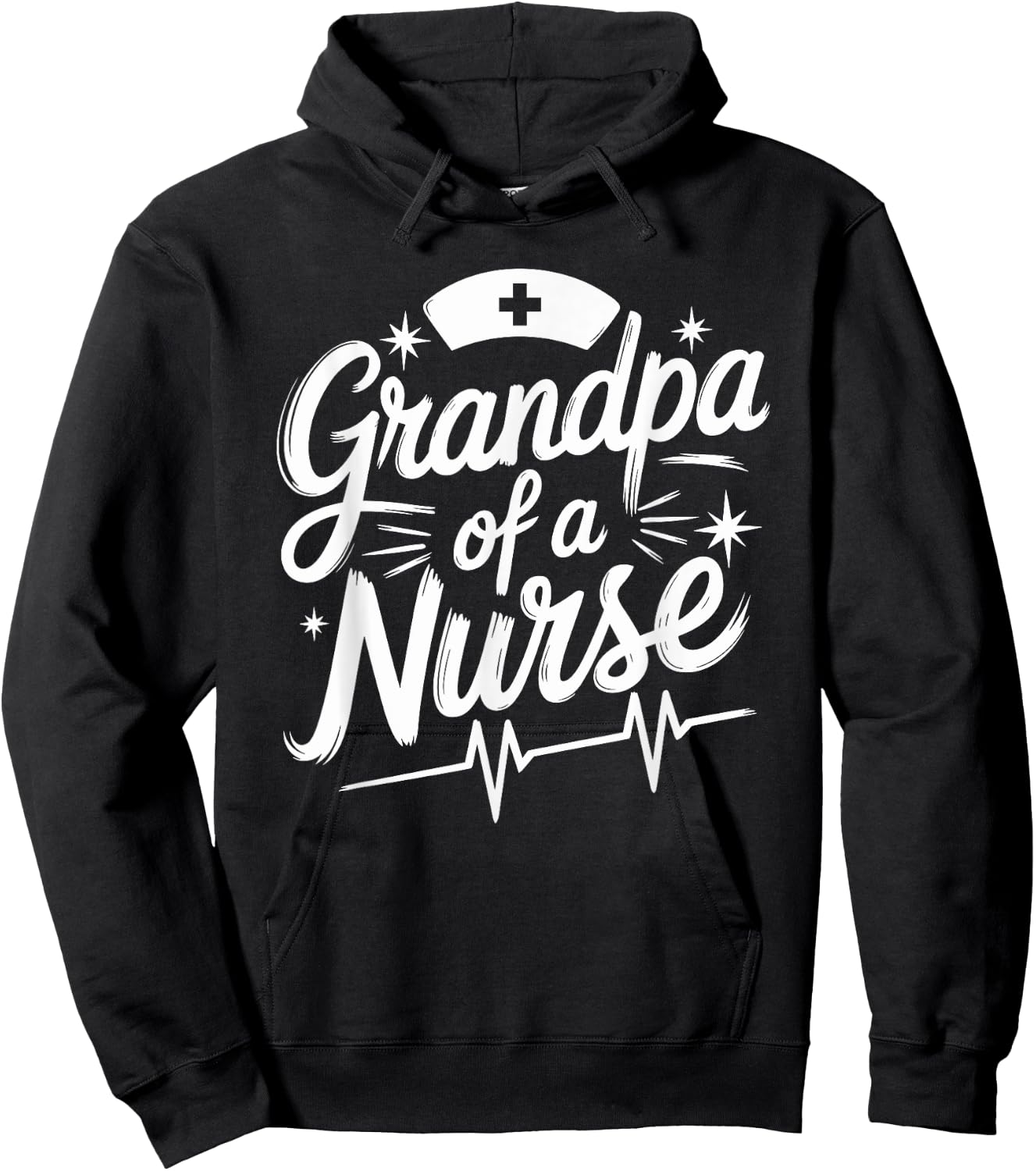 Granddad Nurse Proud Grandpa Of A Nurse, Nurse Grandpa Hoodie - Hoodie | Black