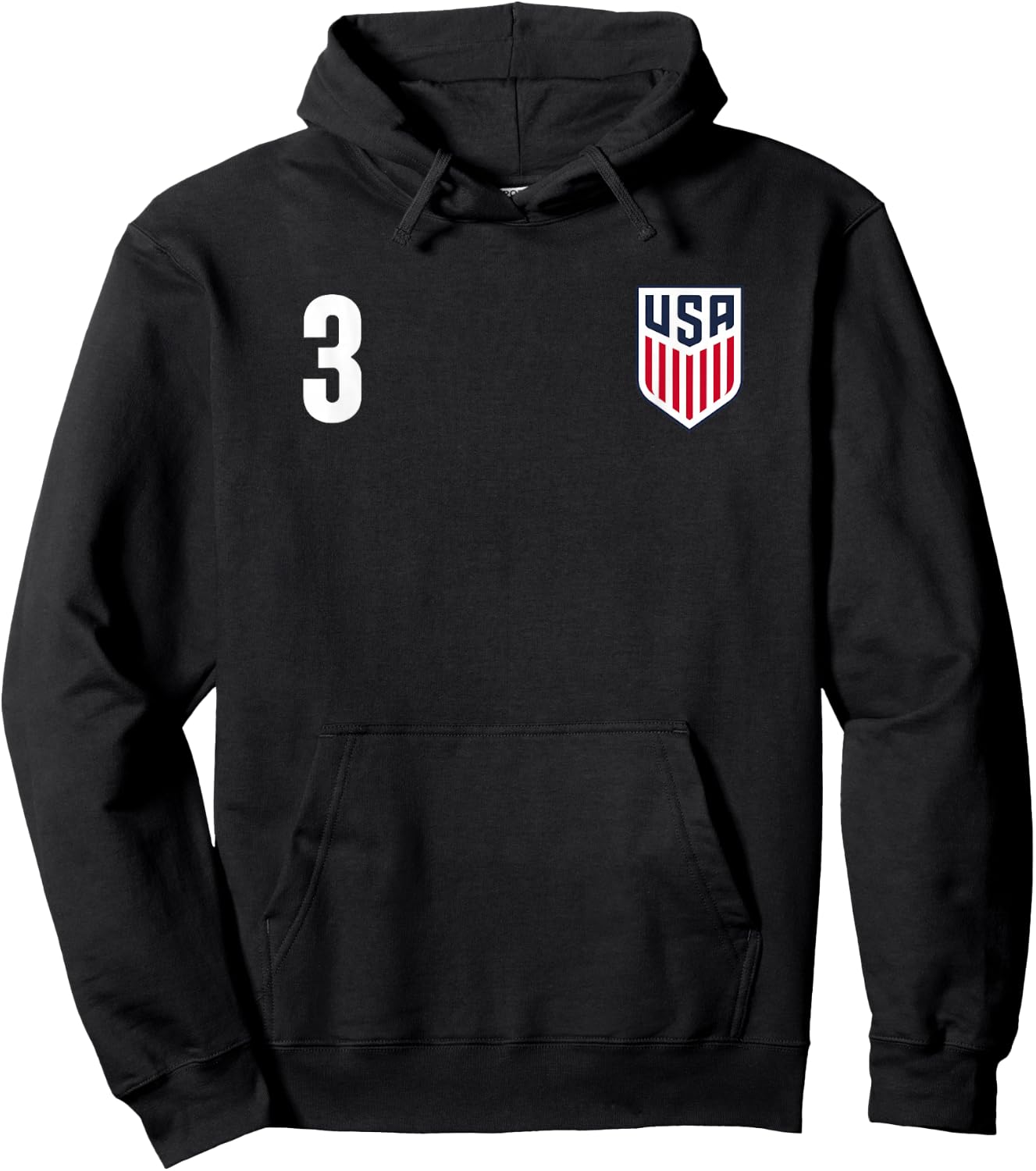 Officially Licensed US Soccer Chris Richards, Legacy #3 Hoodie - Hoodie | Black