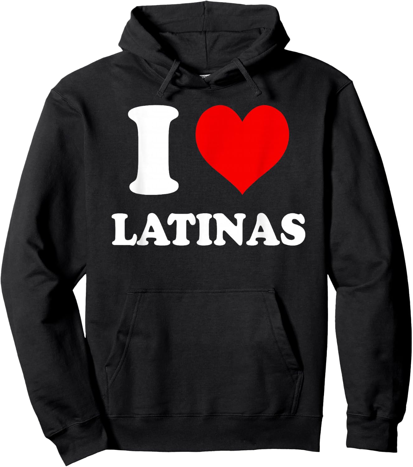 I Love Latinas , black Hoodie - Hoodie | Black