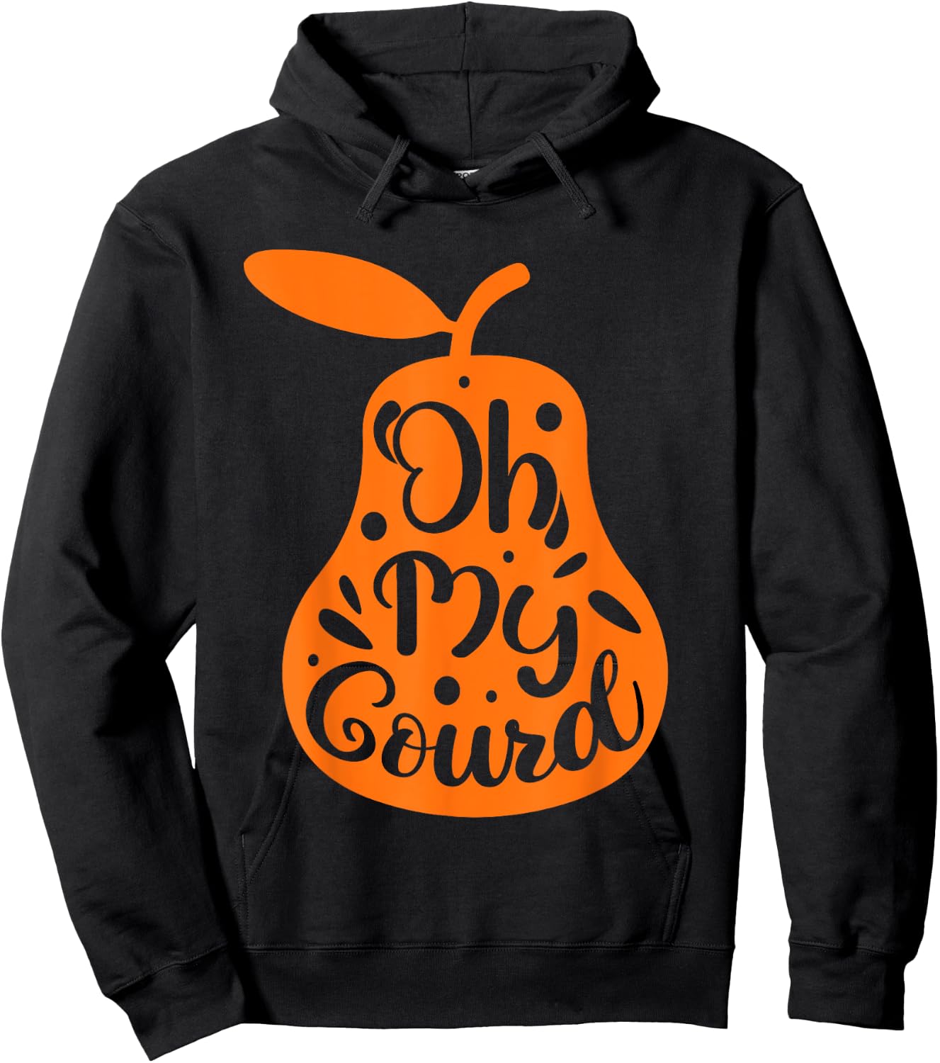 Oh My Gourd Shirts, Funny Happy Thanksgiving Turkey Day Hoodie - Hoodie | Black