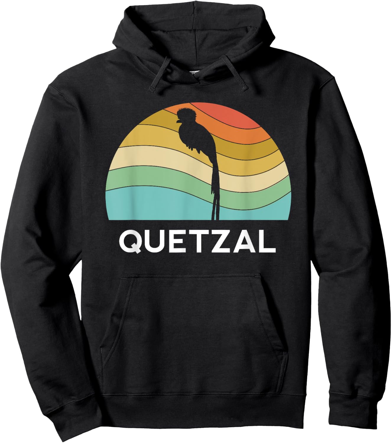 Quetzal Guatemala Retro Chapin Vintage Maya Antigua Atitlan Hoodie - Hoodie | Black
