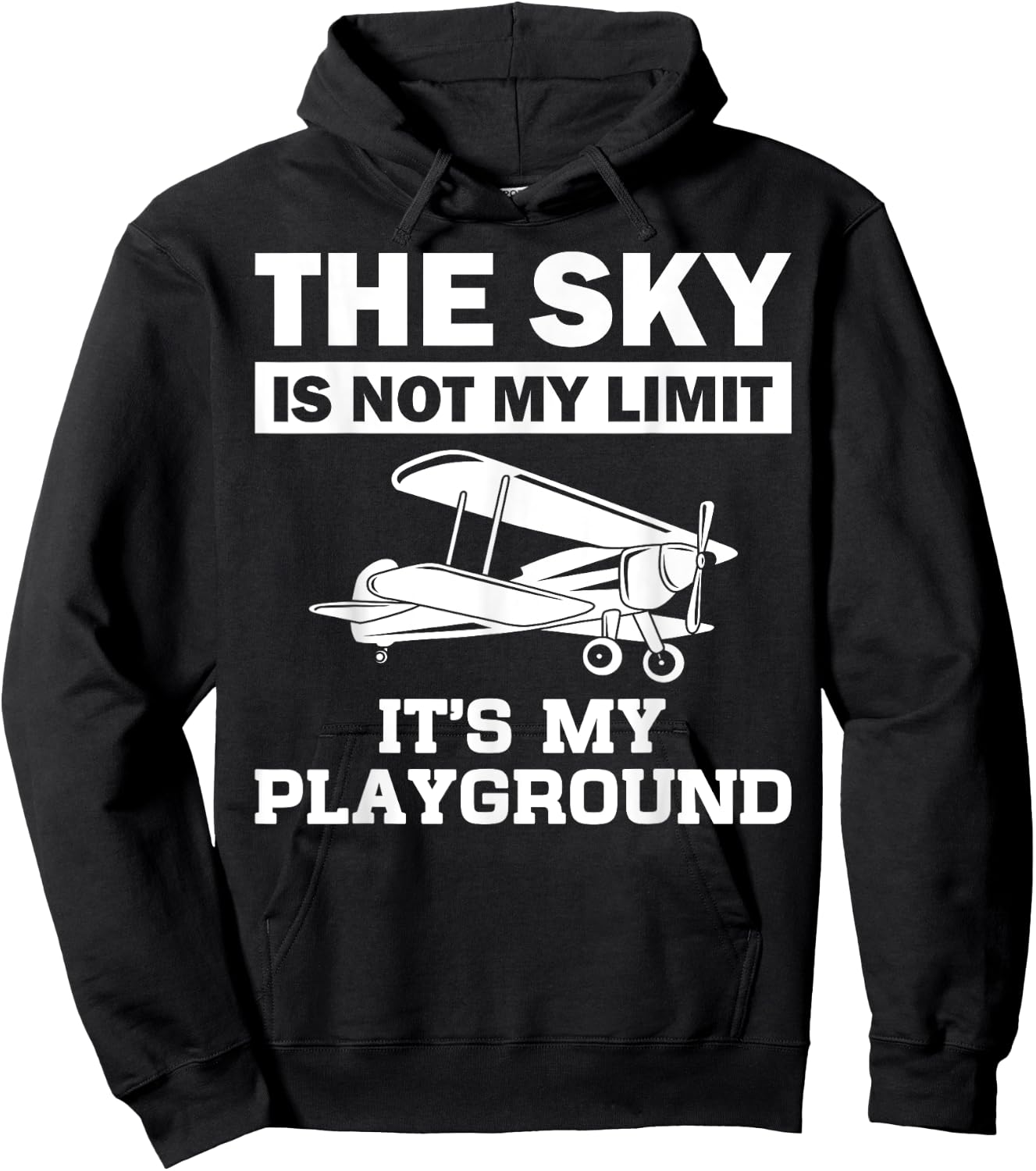 Funny Airplane Aviation Pilot Aircraft Aeroplane Men Women Hoodie - Hoodie | Black