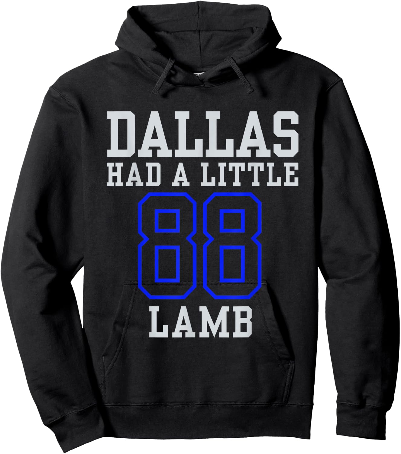 Dallas Had A Little Lamb Sport Design Apparel Hoodie - Hoodie | Black