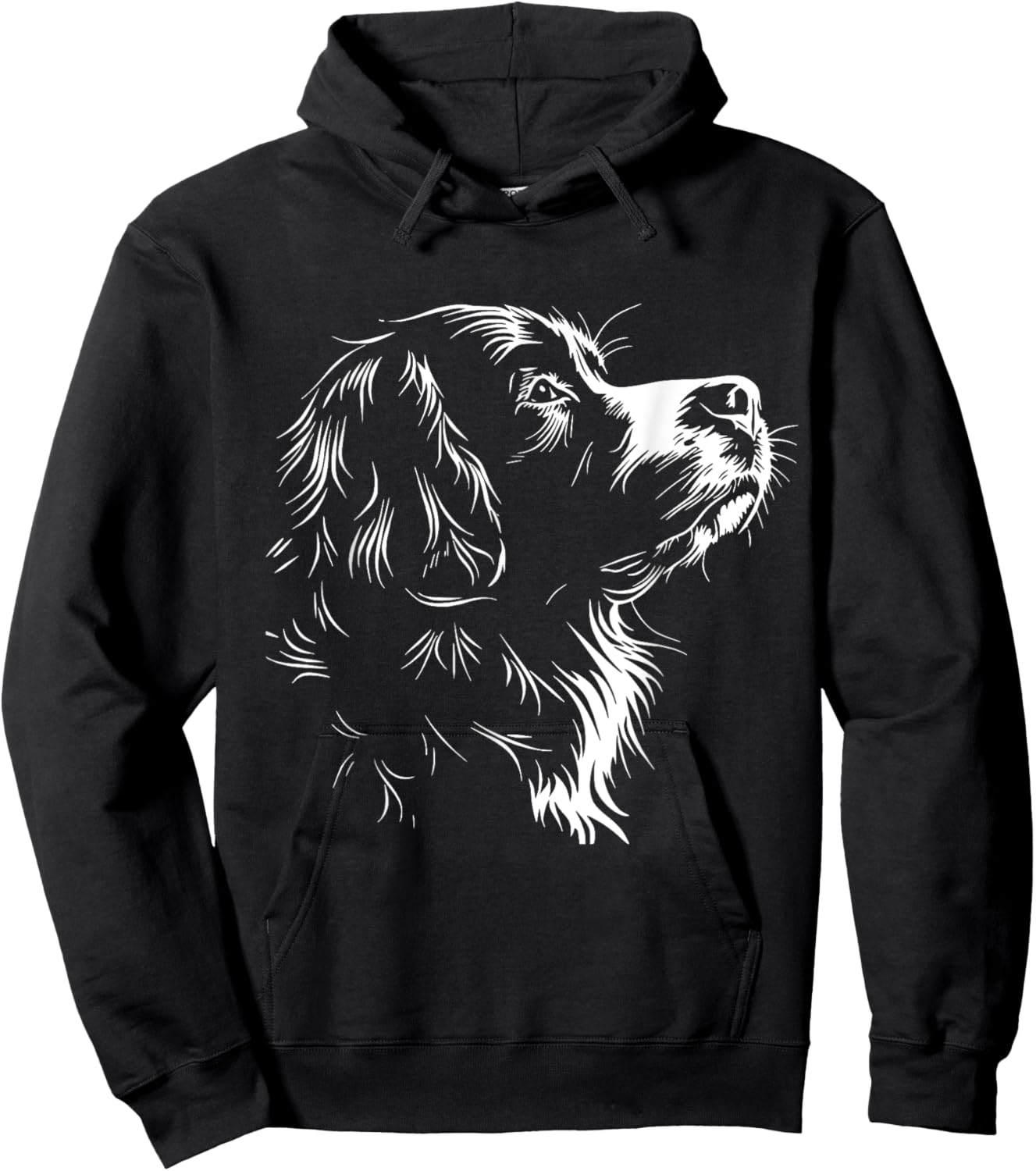 Bernese Mountain Dog Face Graphic Design Women Girls Kids Hoodie - Hoodie | Black