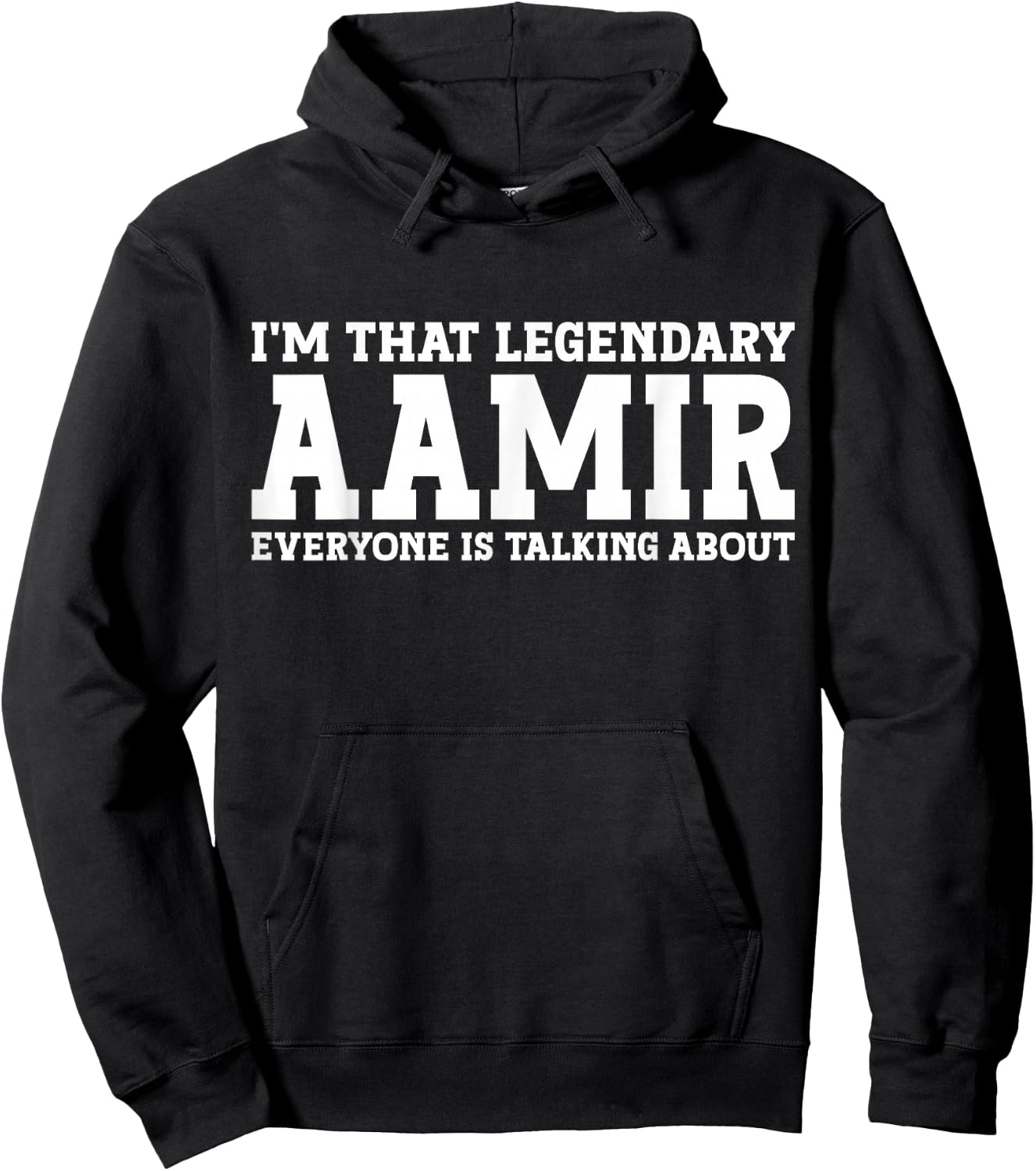 Aamir Personal Name First Name Funny Aamir Hoodie - Hoodie | Black