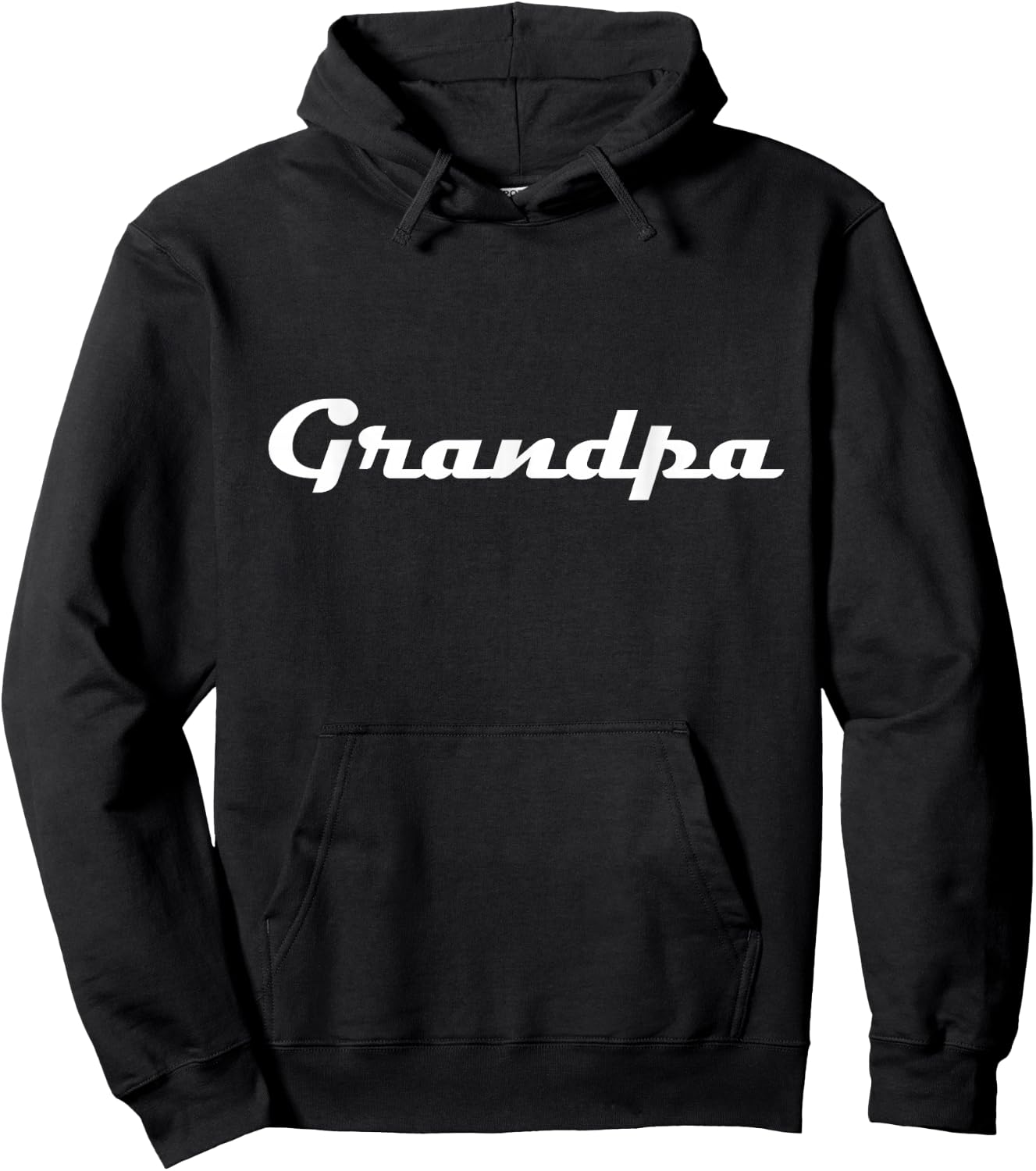 Grandpa Classic Retro Lettering Father's Day Pops Hoodie - Hoodie | Black