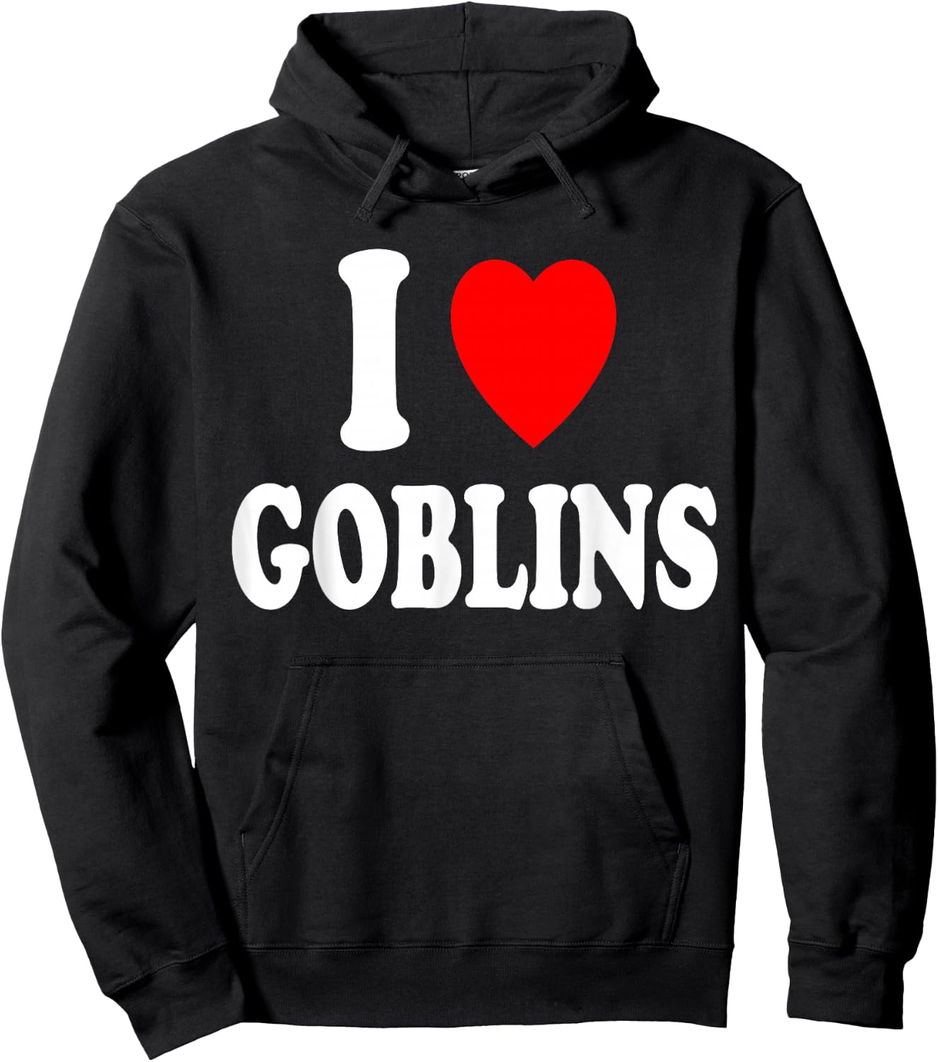 I Heart (Love) Goblins Folklore Card Game Mythical Creature Hoodie - Hoodie | Black