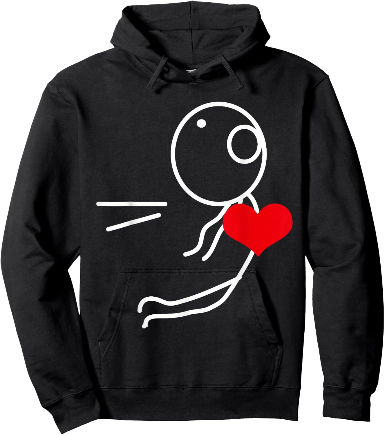 Valentine's Day Duo Couple assortis Love Love Left Right , Black, S Hoodie - Hoodie | Black