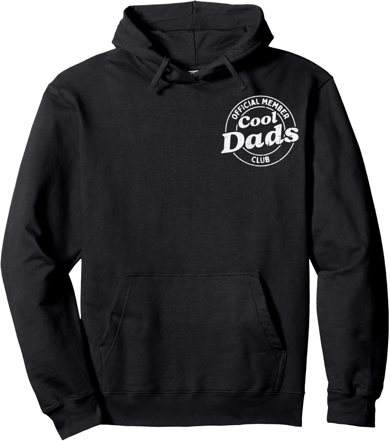 Official Member Cool Dads Club Pocket Fathers Day Daddy Papa Hoodie - Hoodie | Black