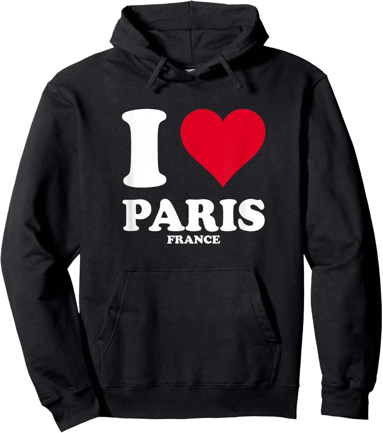 Red Heart "Ich Liebe Paris" , Black, S Hoodie - Hoodie | Black