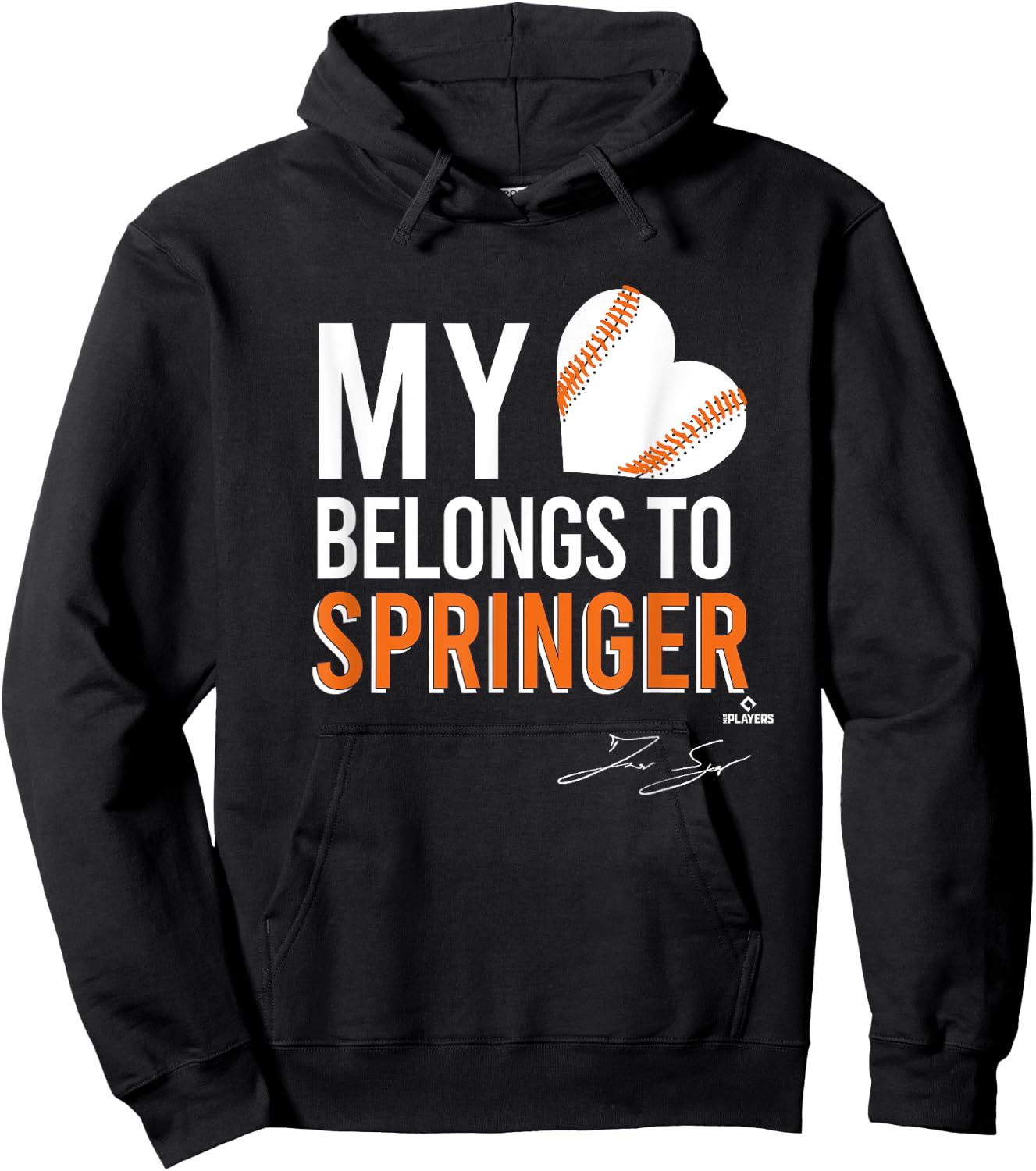 My Heart Belongs To George Springer Hoodie - Hoodie | Black