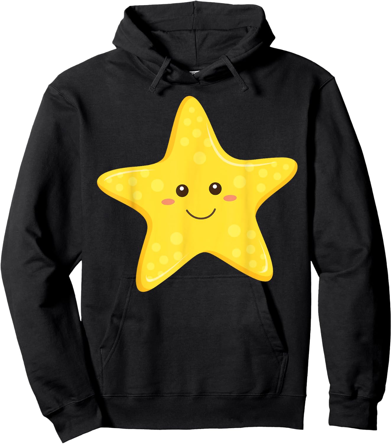 Funny Starfish Happy Star for Children Toddlers Hoodie - Hoodie | Black