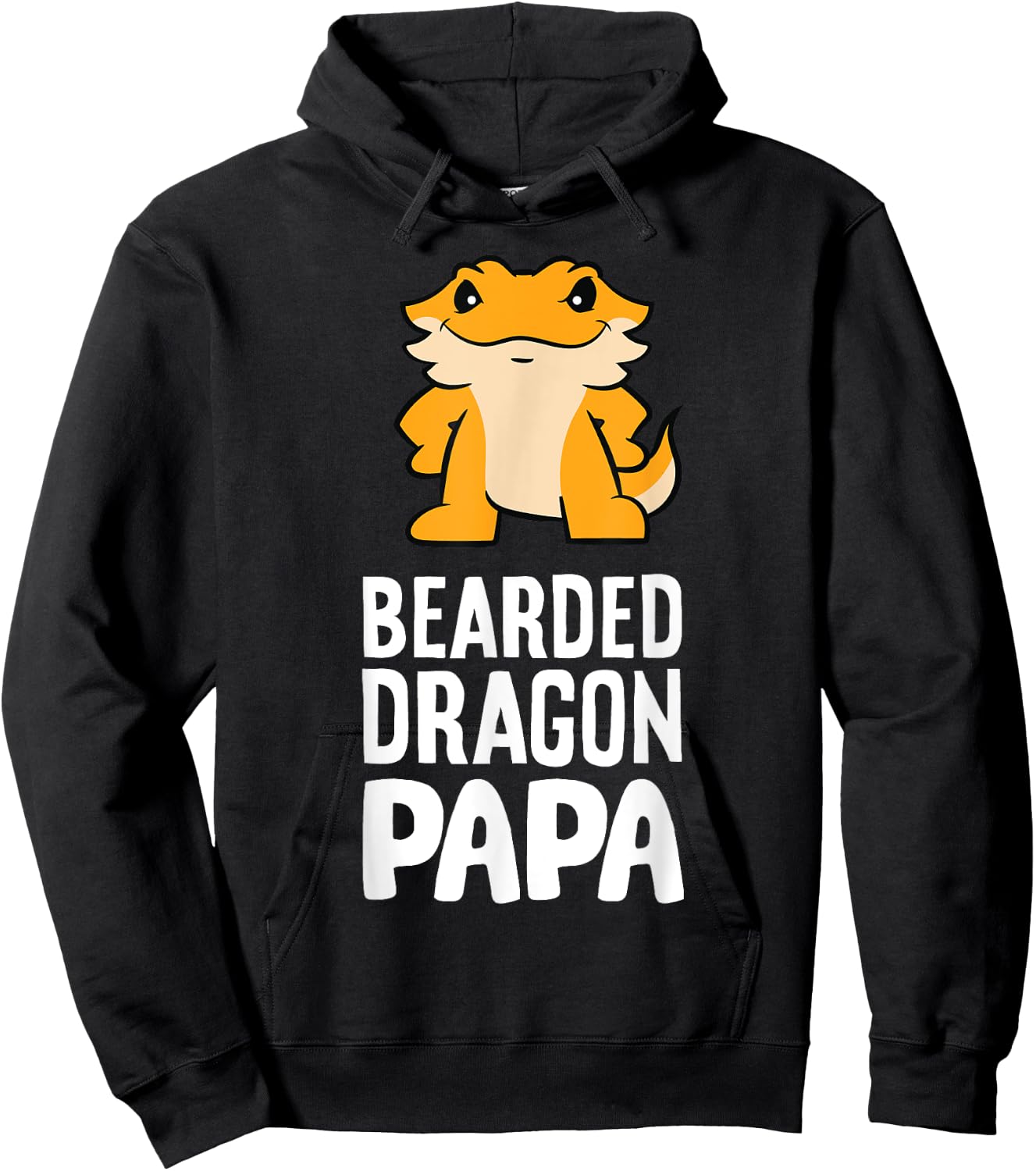 Bearded Dragon Papa Reptile Owner Bearded Dragon Dad Hoodie - Hoodie | Black