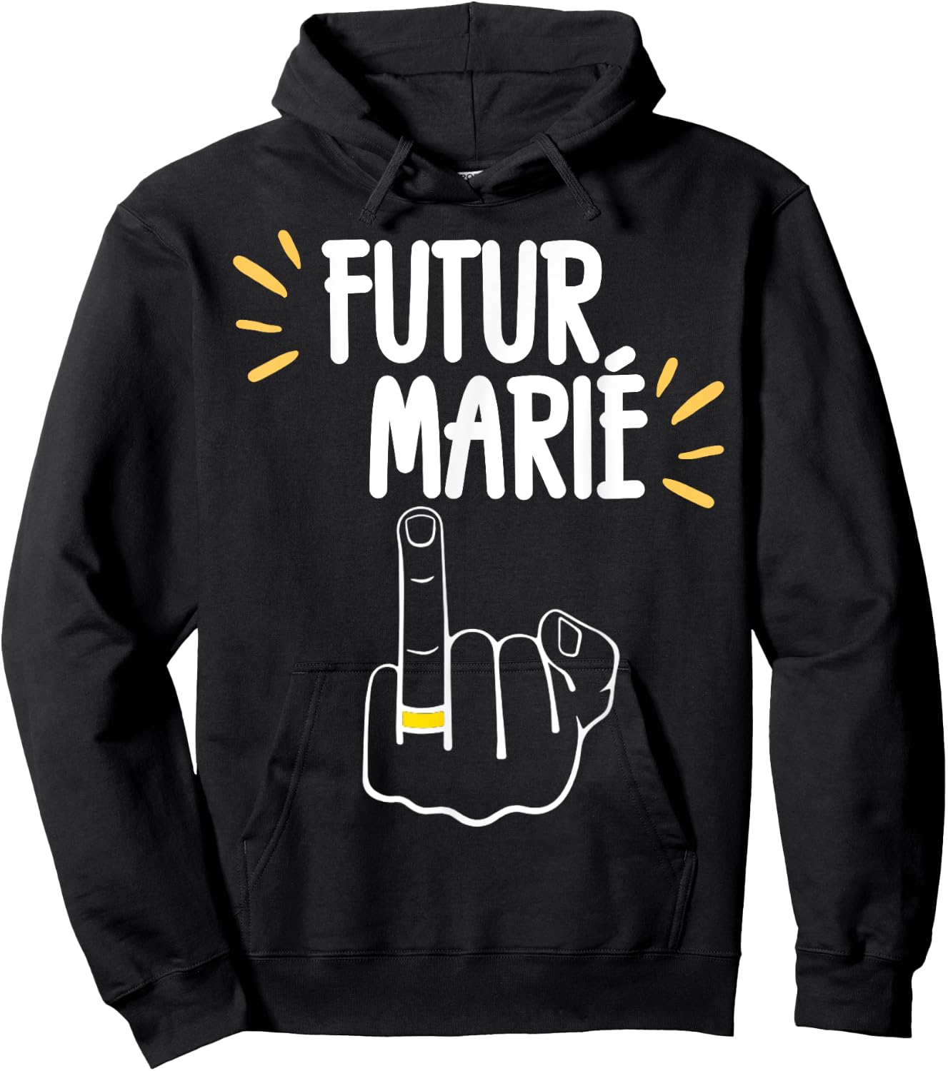 Futur Marié Enterrement Vie De Garçon EVG Humour , Black, S Hoodie - Hoodie | Black