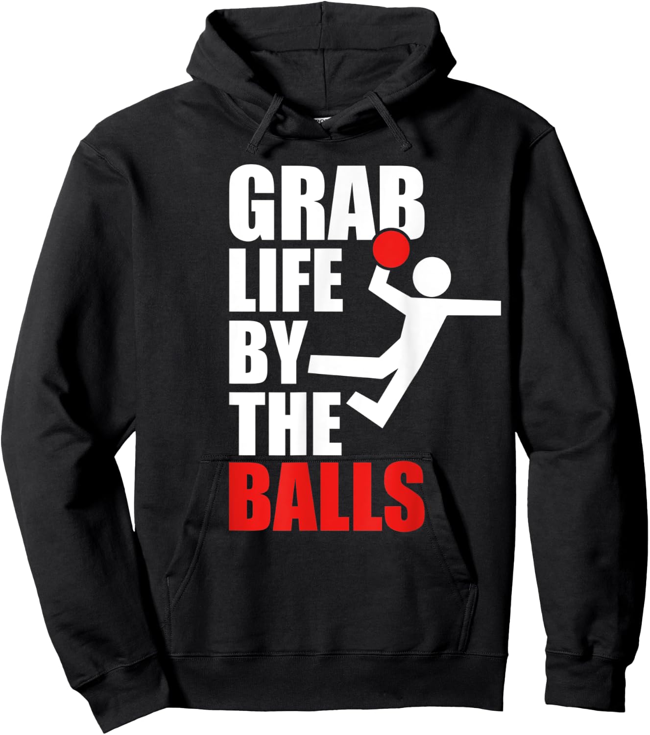 Funny Dodgeball Humor Graphic Hoodie - Hoodie | Black