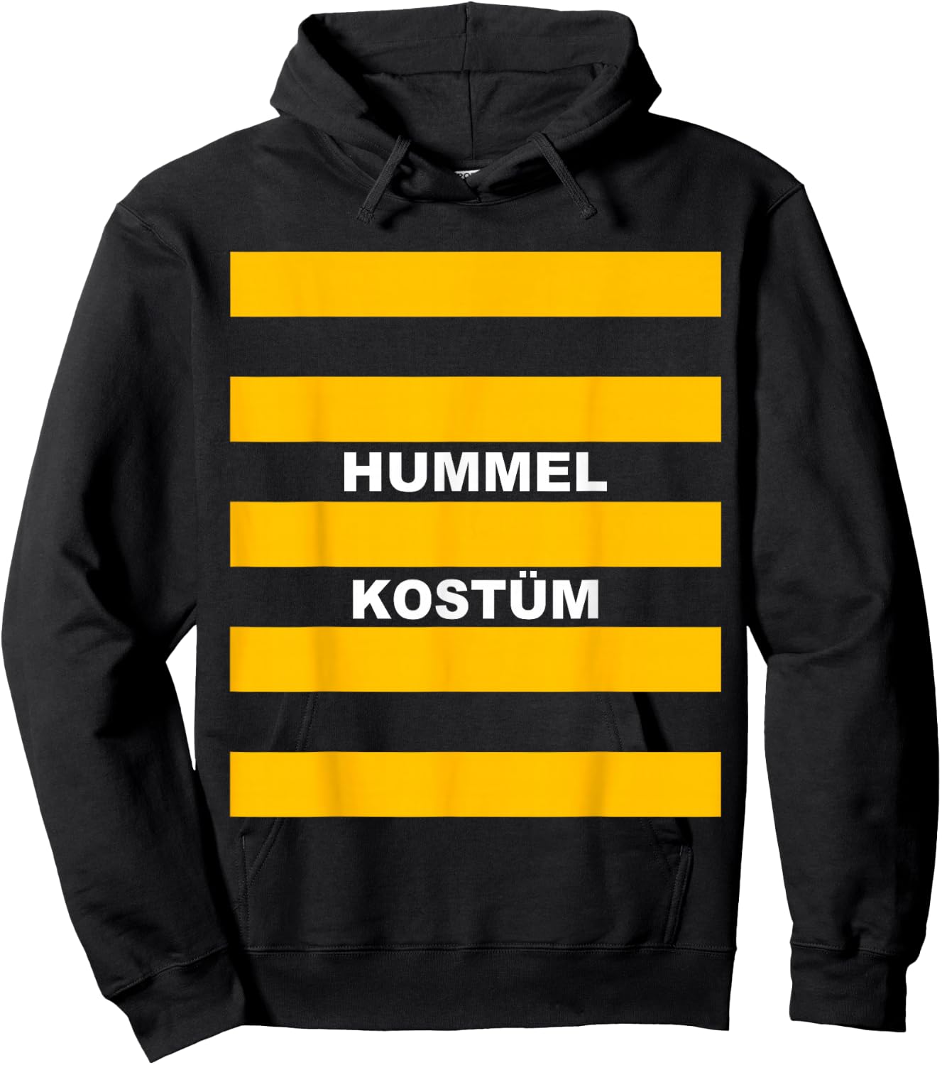 Bumble Bee Costume Insect Striped Stripes Funny Fancy Dress , black Hoodie - Hoodie | Black