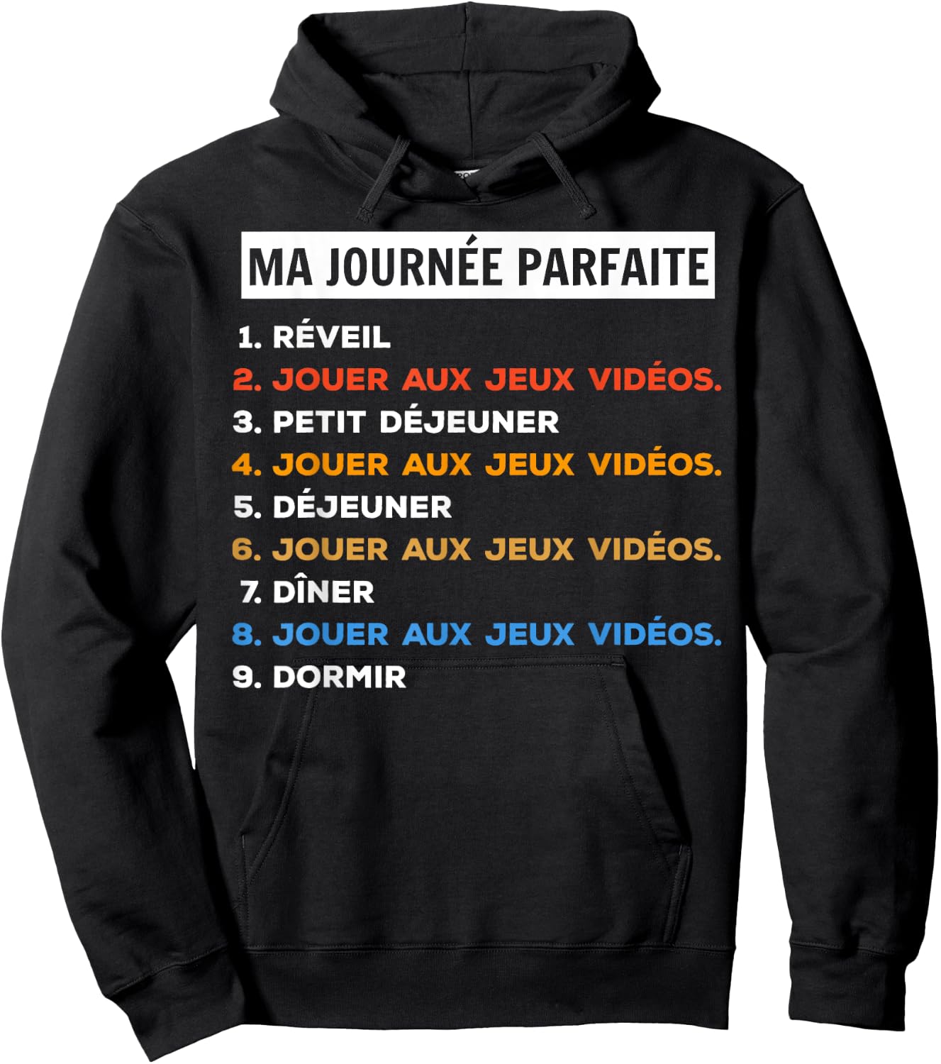 The Perfect Day of the Gamer , Black, S Hoodie - Hoodie | Black