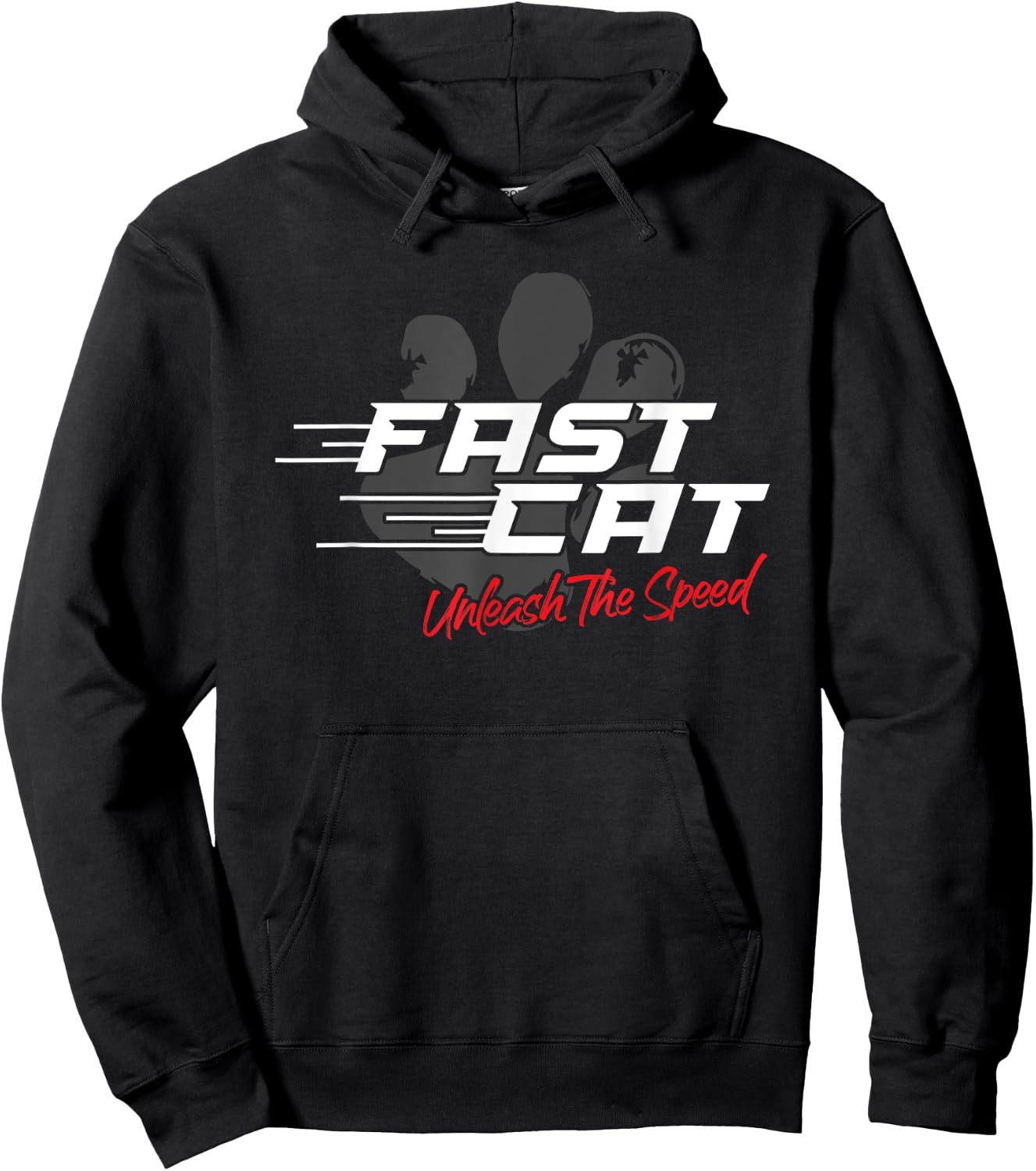 Fast Cat Dog Unleash The Speed Sport Hoodie - Hoodie | Black