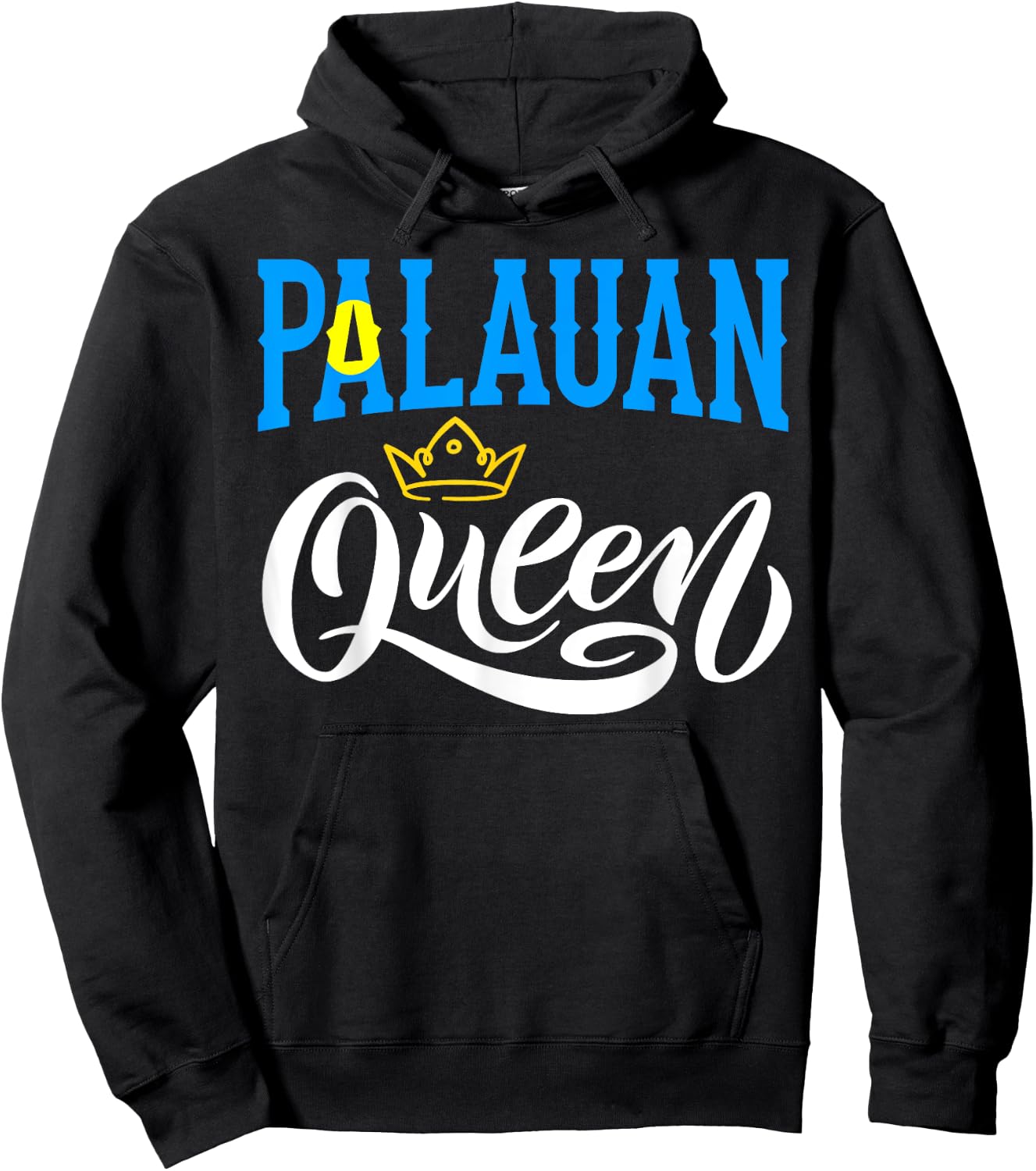 Palauan Queen Palau Palauan Palau Flag Hoodie - Hoodie | Black
