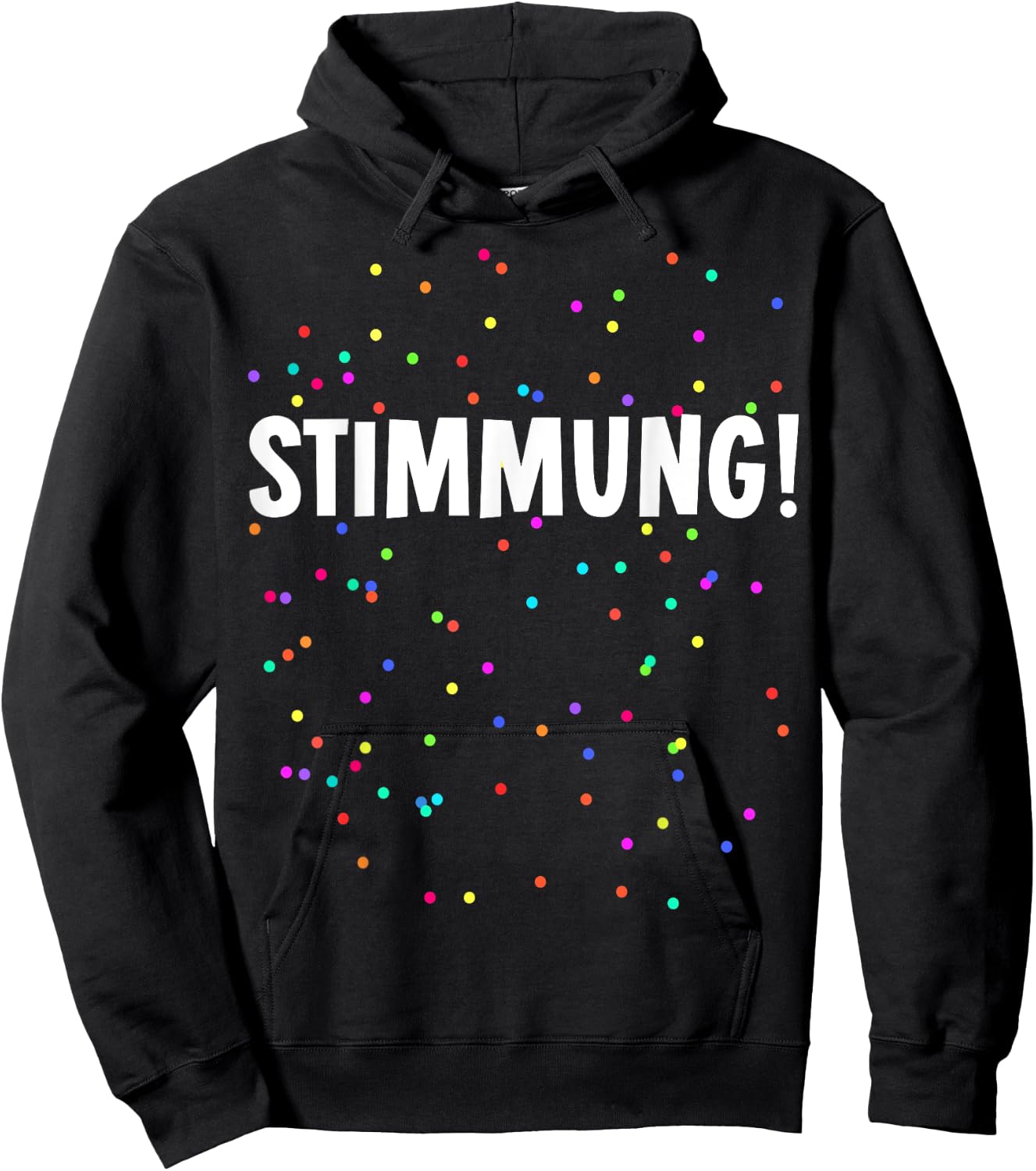 Mood Confetti Costume for Carnival Party , black Hoodie - Hoodie | Black