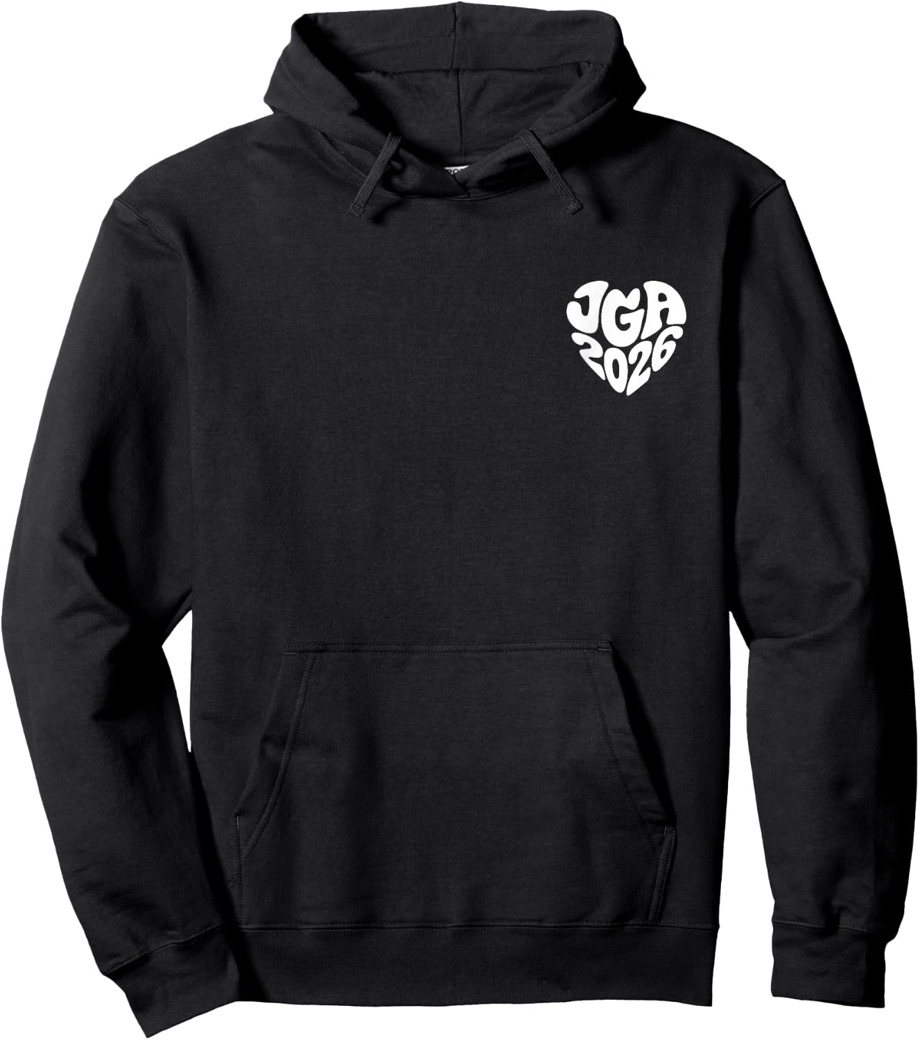 JGA 2026 Herz Form Junggesellenabschied Herzform Party Feier Hoodie - Hoodie | Black
