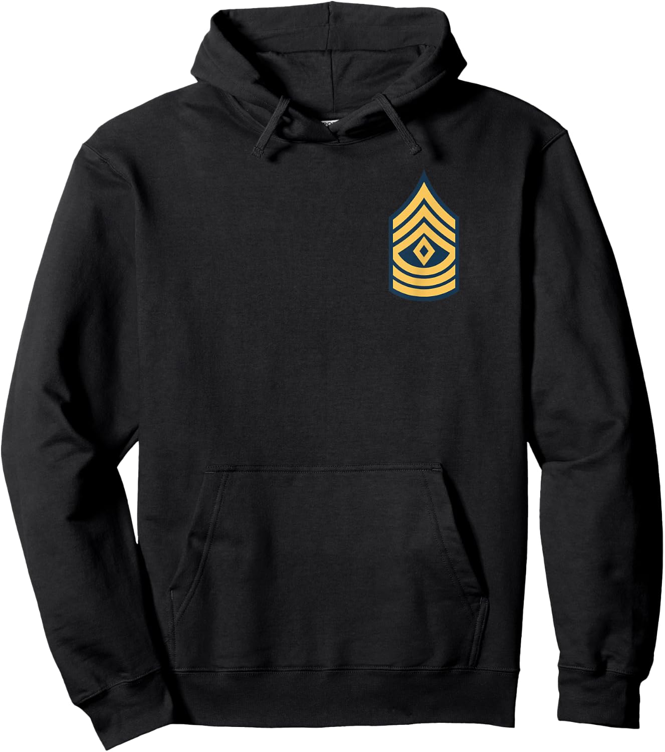 US Army Rank - First Sergeant (E-8) - 1SG Hoodie - Hoodie | Black